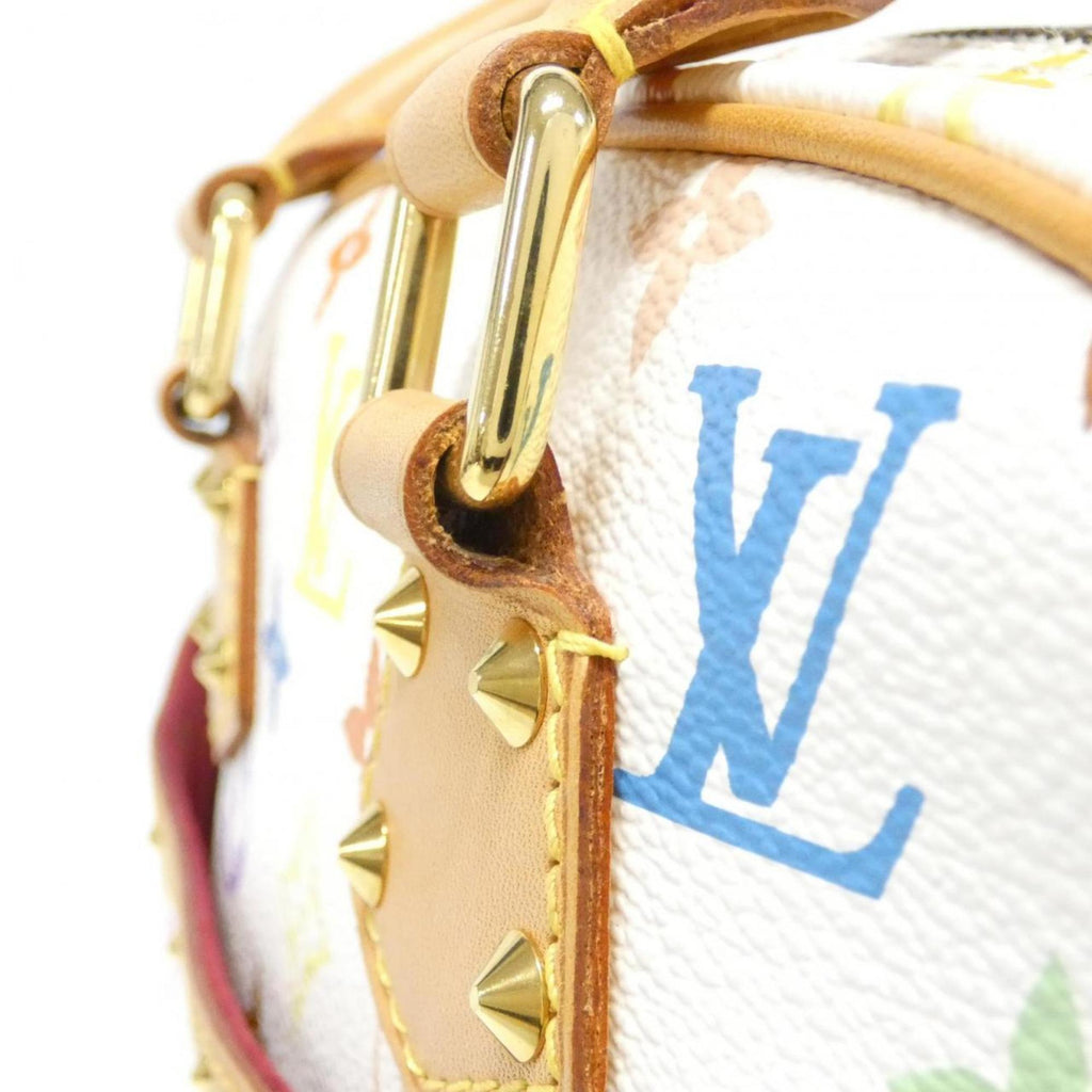 Louis Vuitton White Coated Canvas Handbag