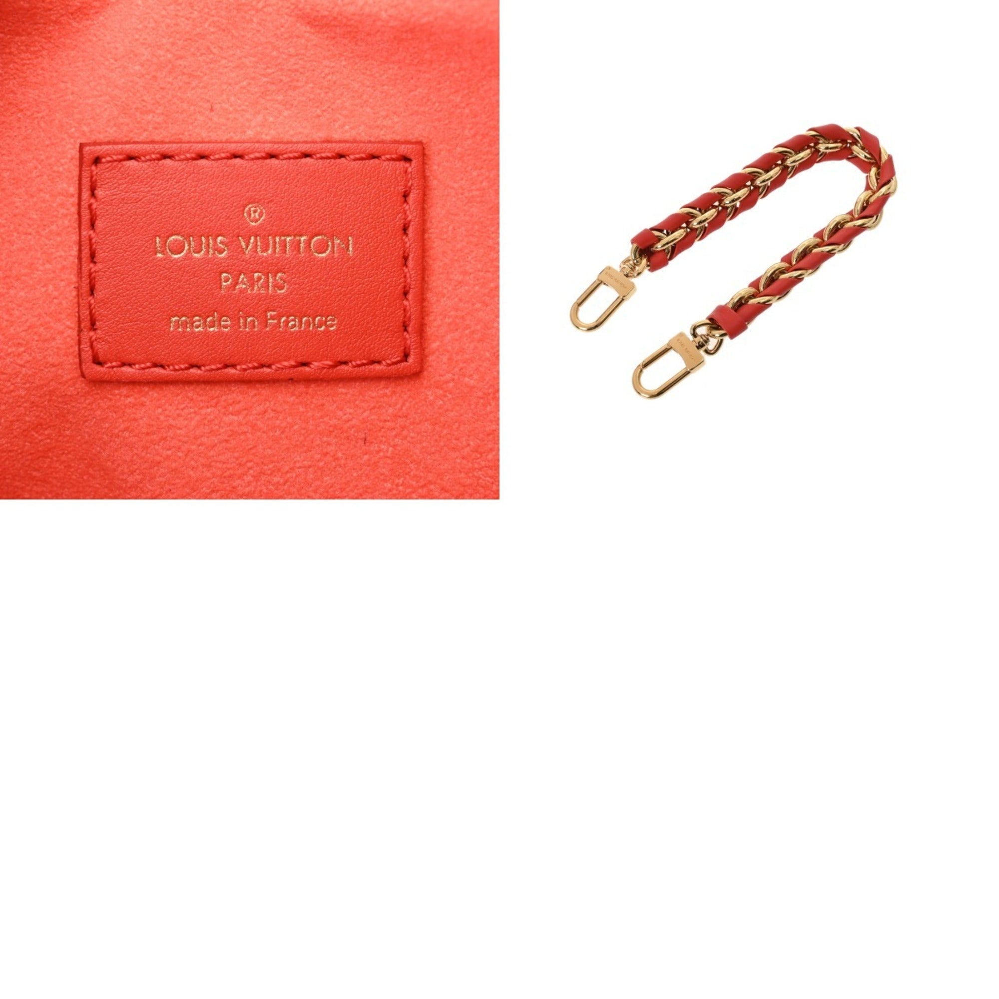 Louis Vuitton Red Color Leather Shoulder Bag