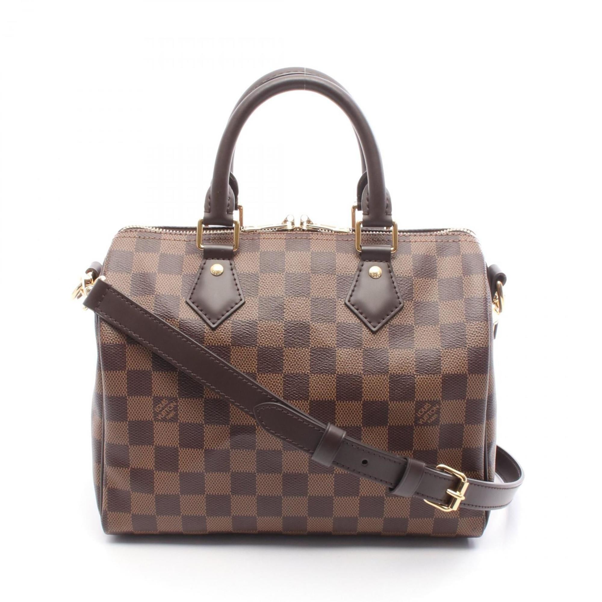 Louis Vuitton Brown Ebene Coated Canvas Leather Handbag