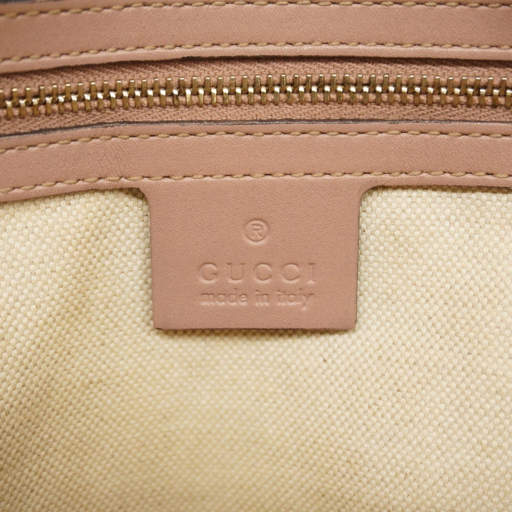 Gucci Pink Leather Tote Bag (Pre-Owned)