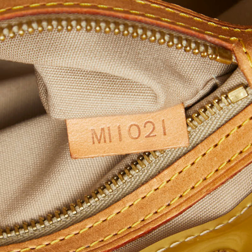 Louis Vuitton Beige Patent Leather Handbag