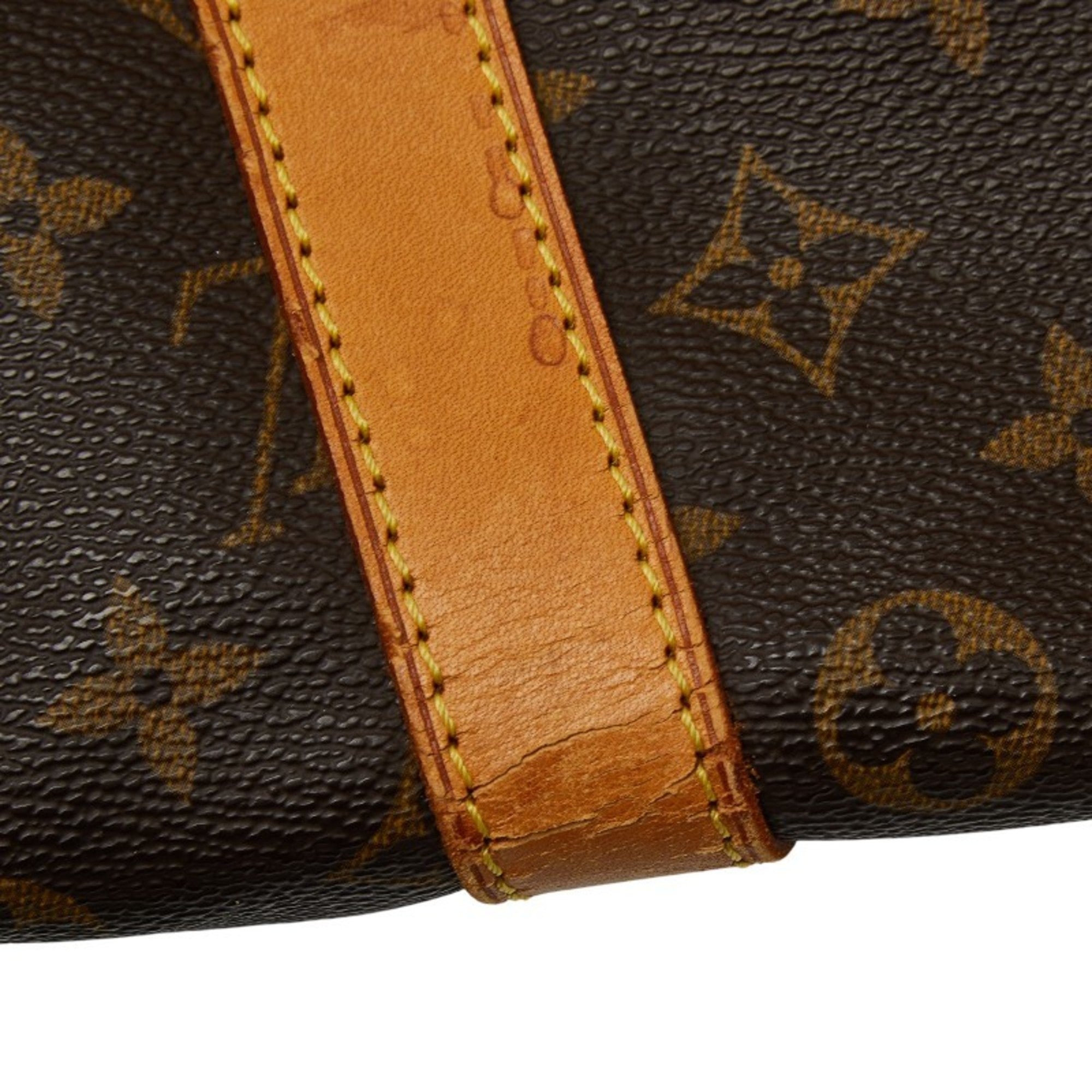Louis Vuitton Brown Pvc Leather Boston Bag