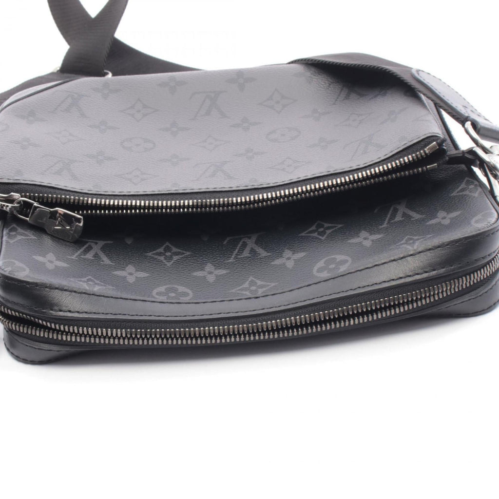 Louis Vuitton Black Gray Monogram Eclipse Coated Canvas Leather Handbag Shoulder Bag