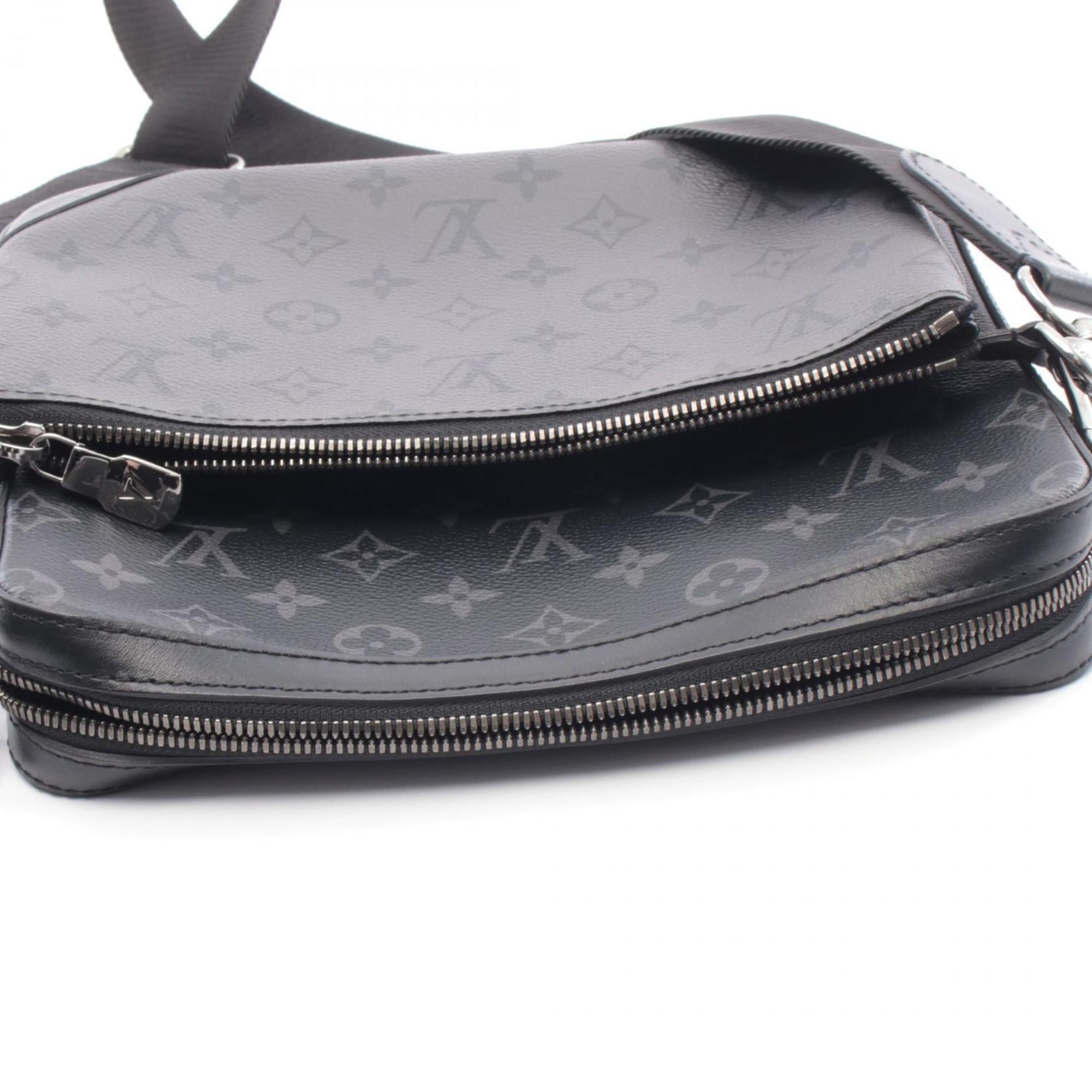Louis Vuitton Black Gray Monogram Eclipse Coated Canvas Leather Handbag Shoulder Bag