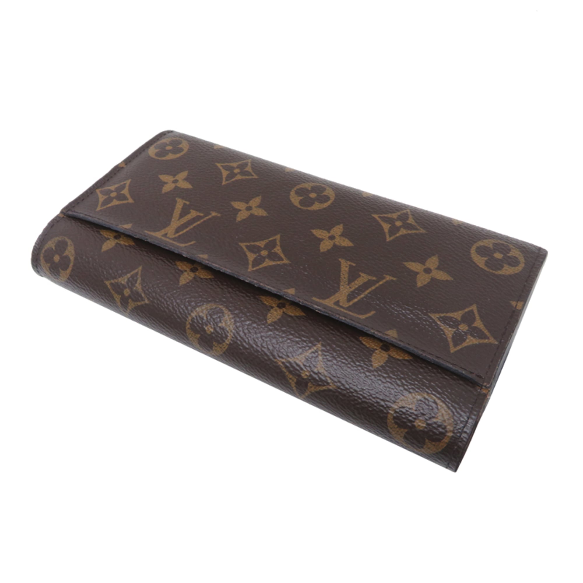 Louis Vuitton Monogram Brown Fuchsia Monogram Long Wallet