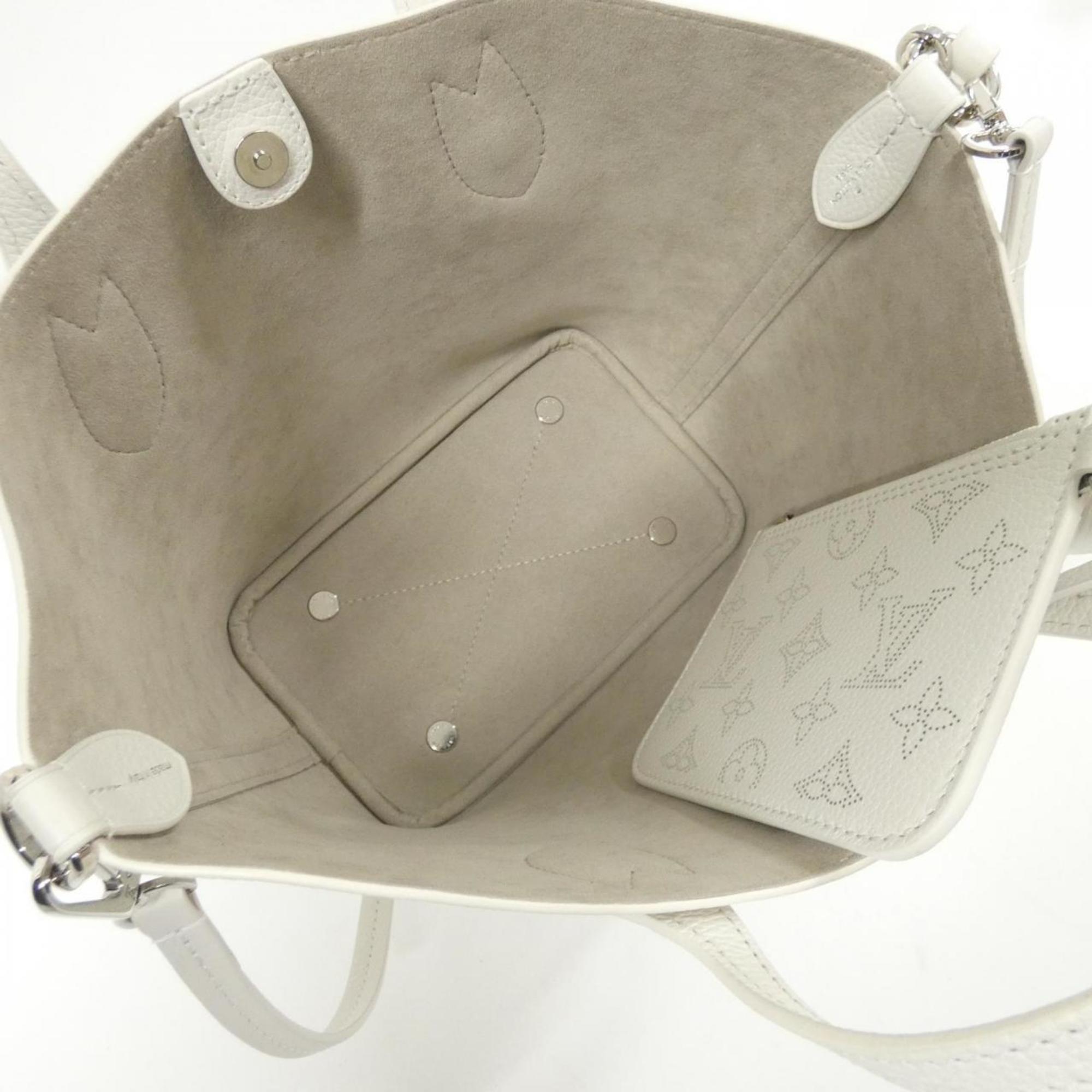 Louis Vuitton Mahina White Leather Handbag