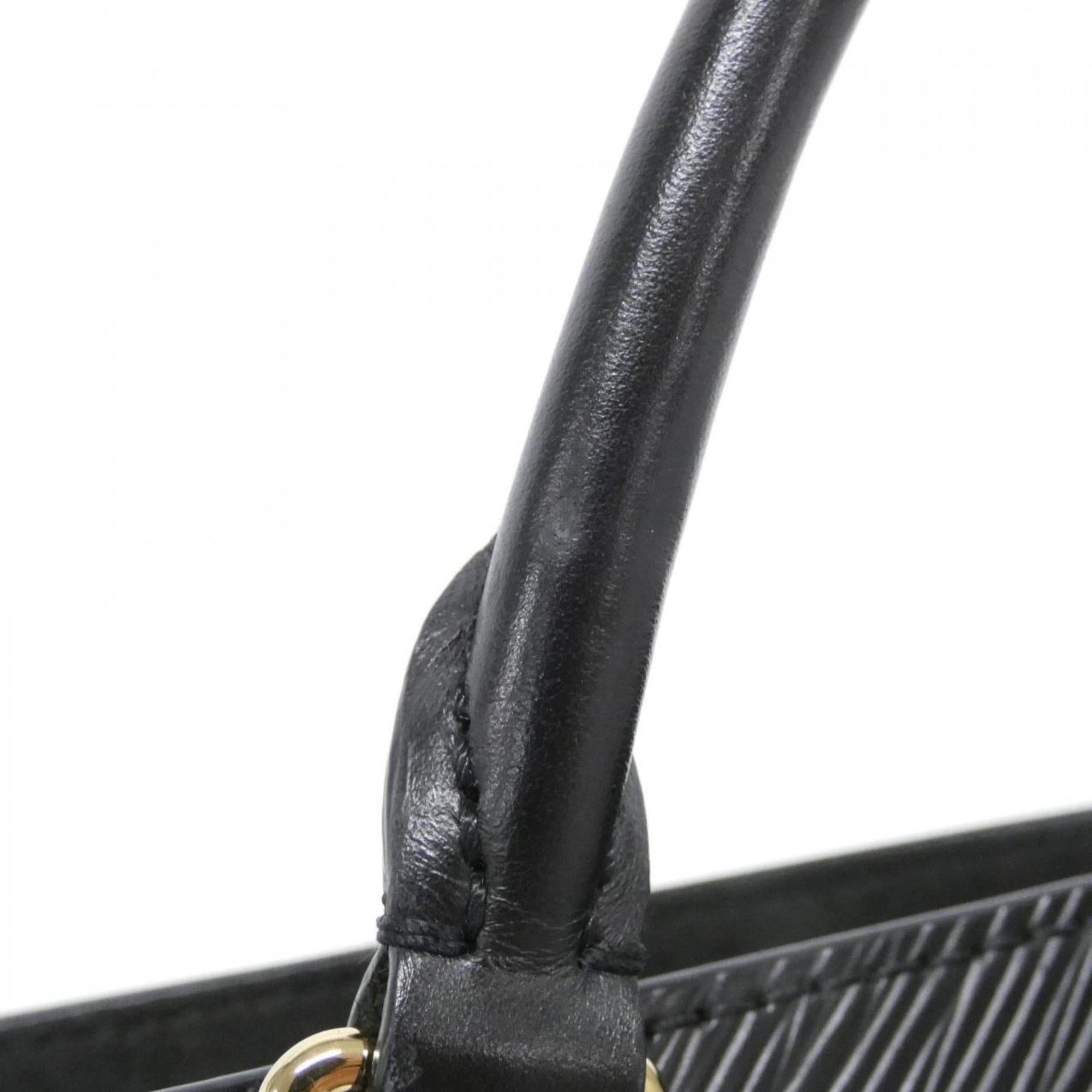 Louis Vuitton Black Leather Handbag