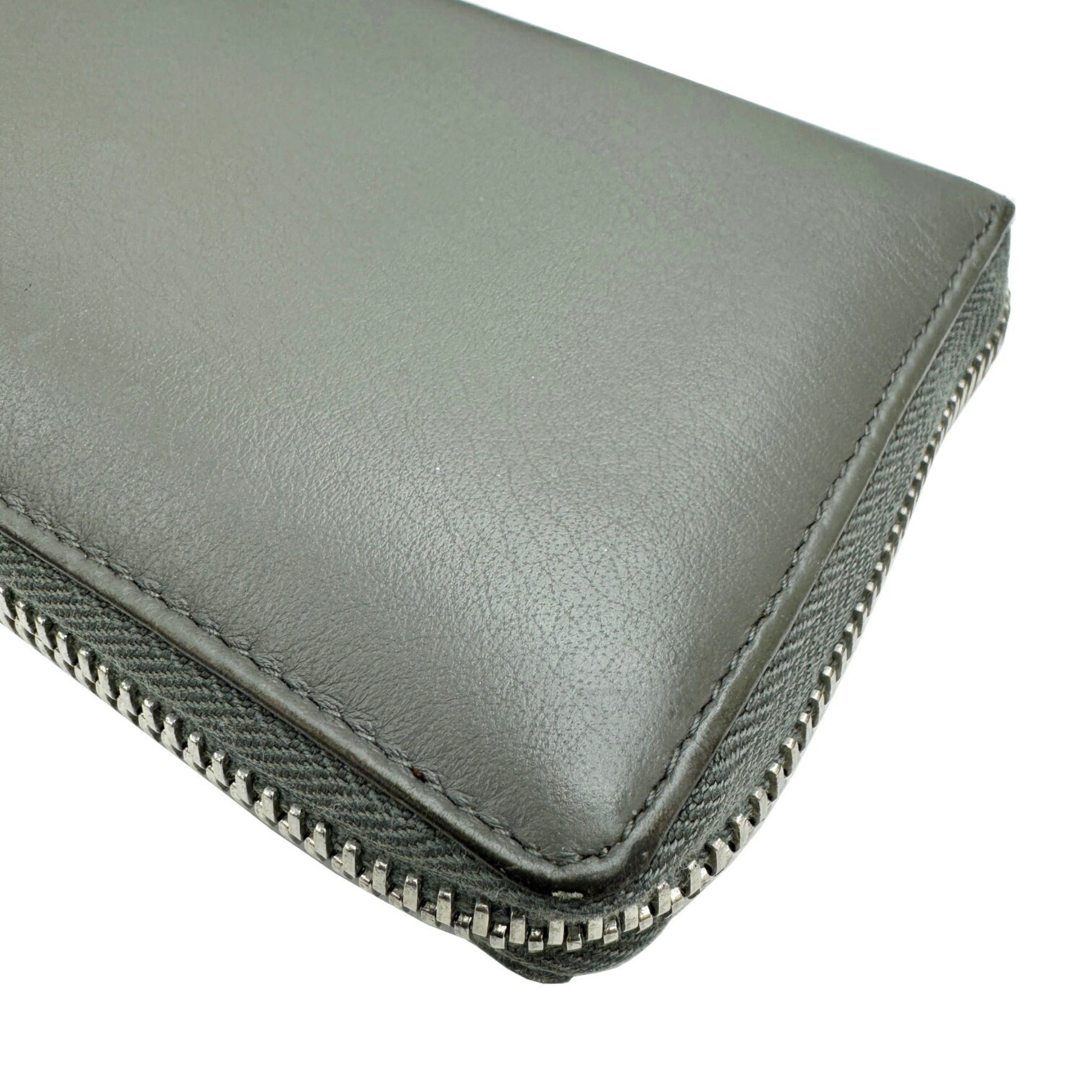Balenciaga Gray Leather Long Wallet (Bi-Fold)