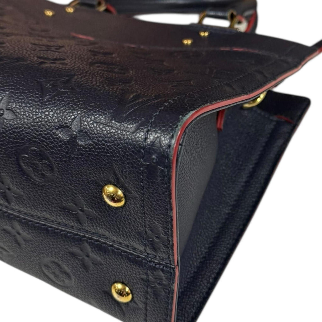 Louis Vuitton Marine Rouge Navy Monogram Empreinte Shoulder Bag
