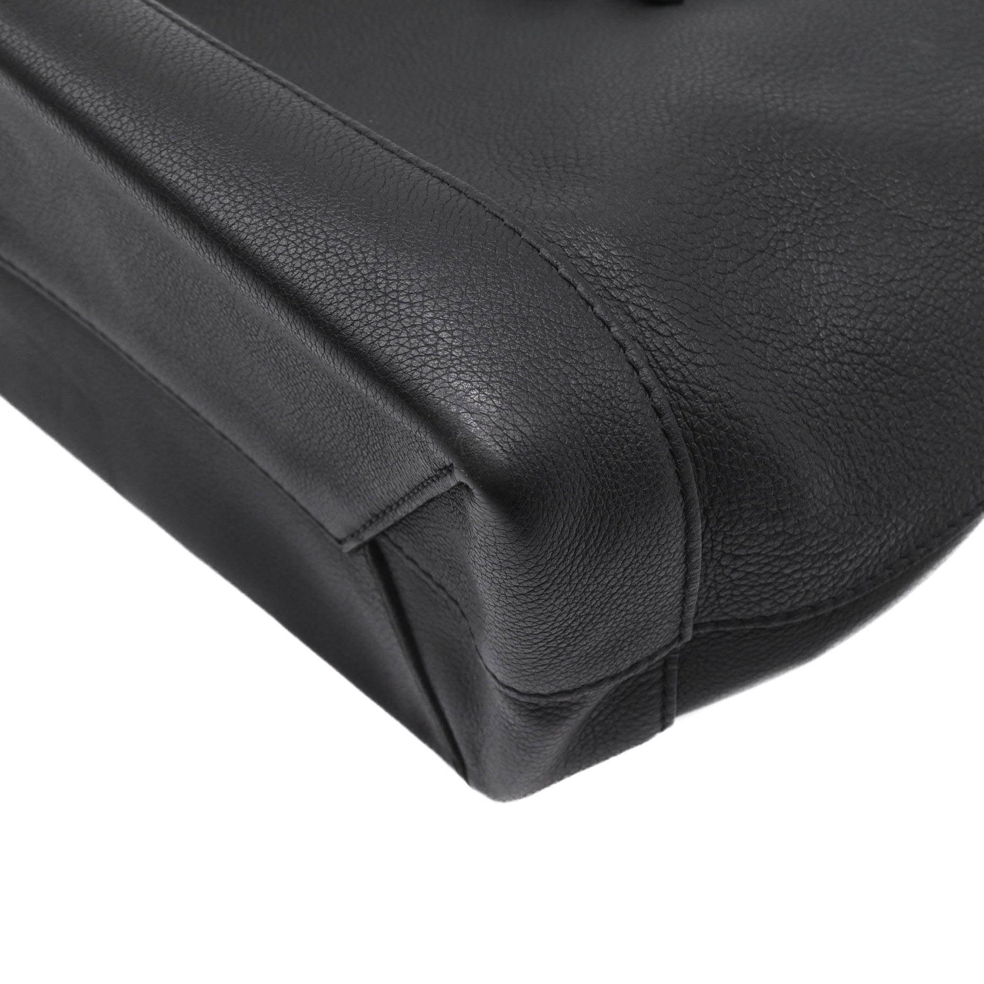 Louis Vuitton Black Leather Backpack