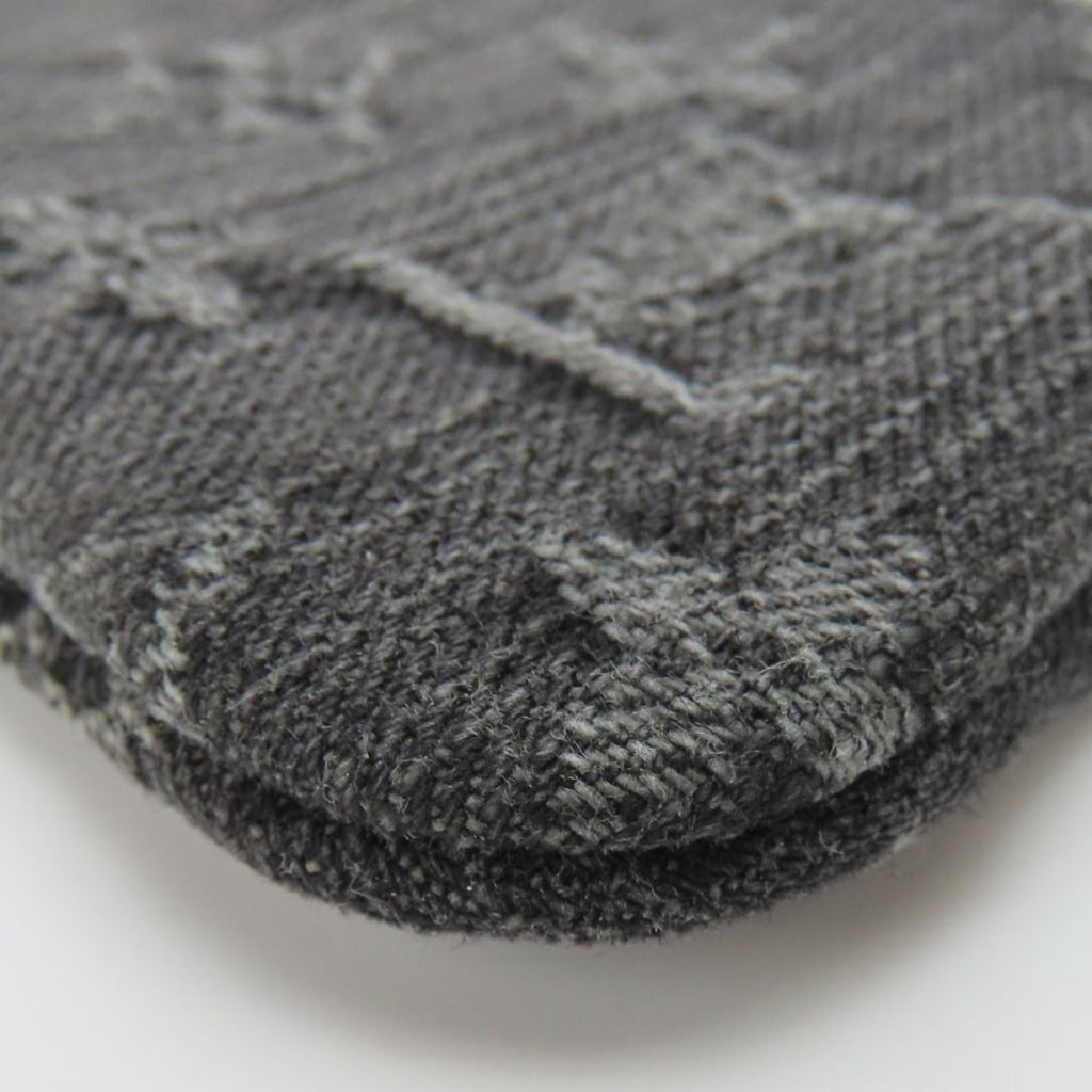 Louis Vuitton Black Gray Monogram Denim Coin Purse/Coin Case