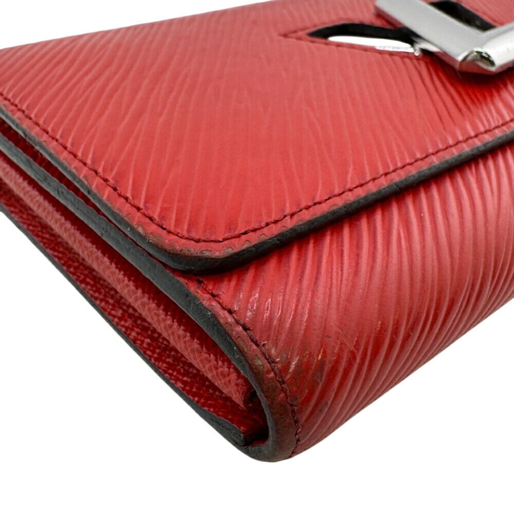 Louis Vuitton Red Color Epi Leather Long Wallet