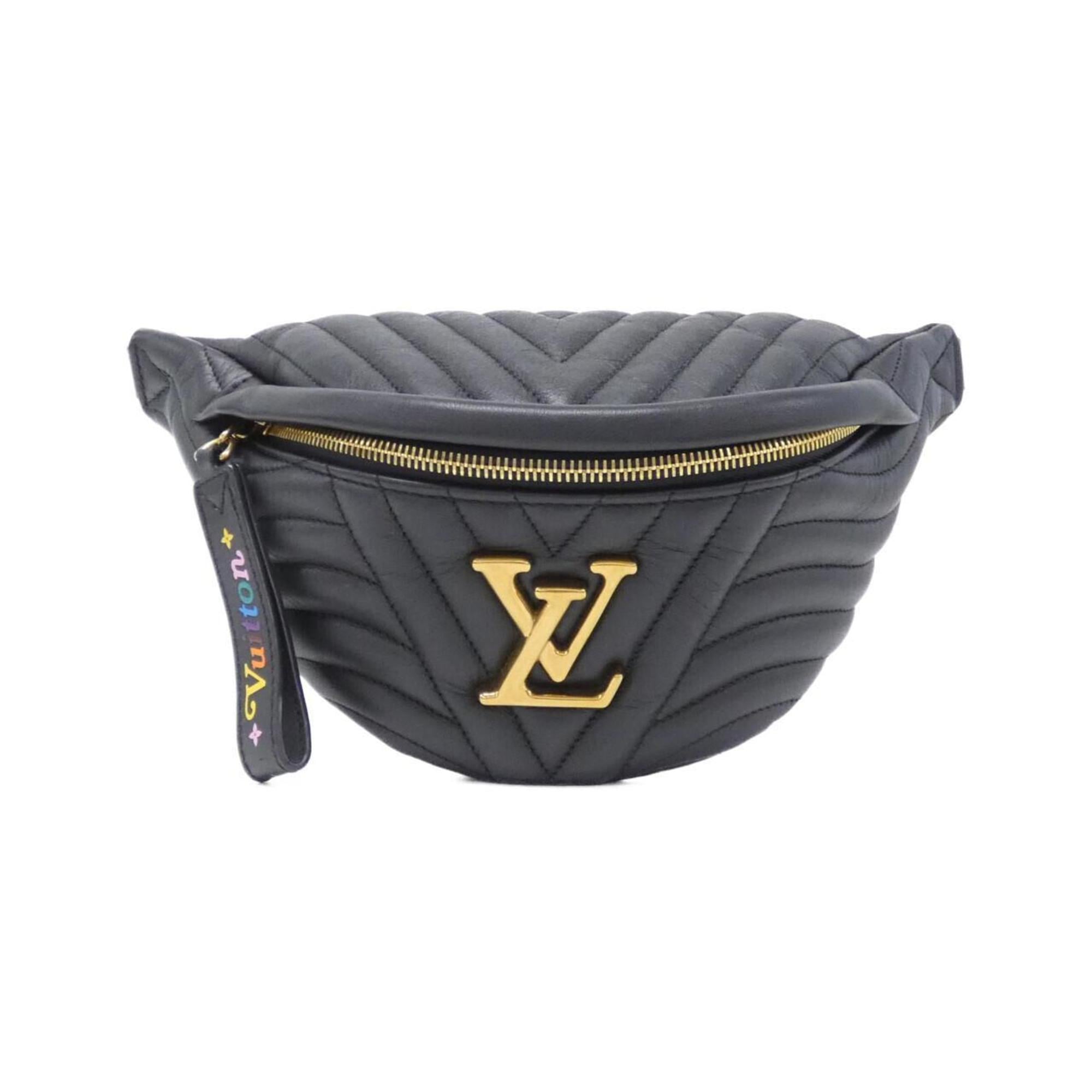 Louis Vuitton Black Leather Shoulder Bag