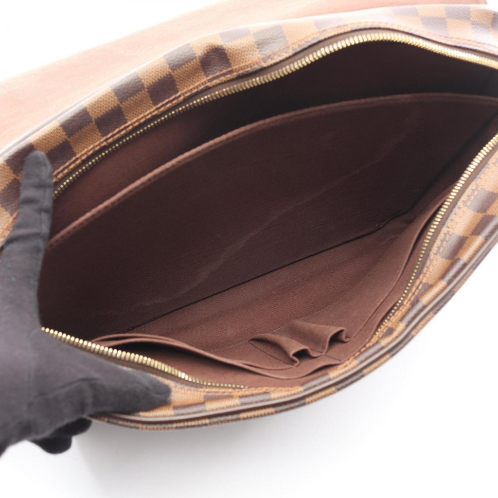 Louis Vuitton Brown Damier Canvas Coated Canvas Leather Damier Canvas Handbag Shoulder Bag