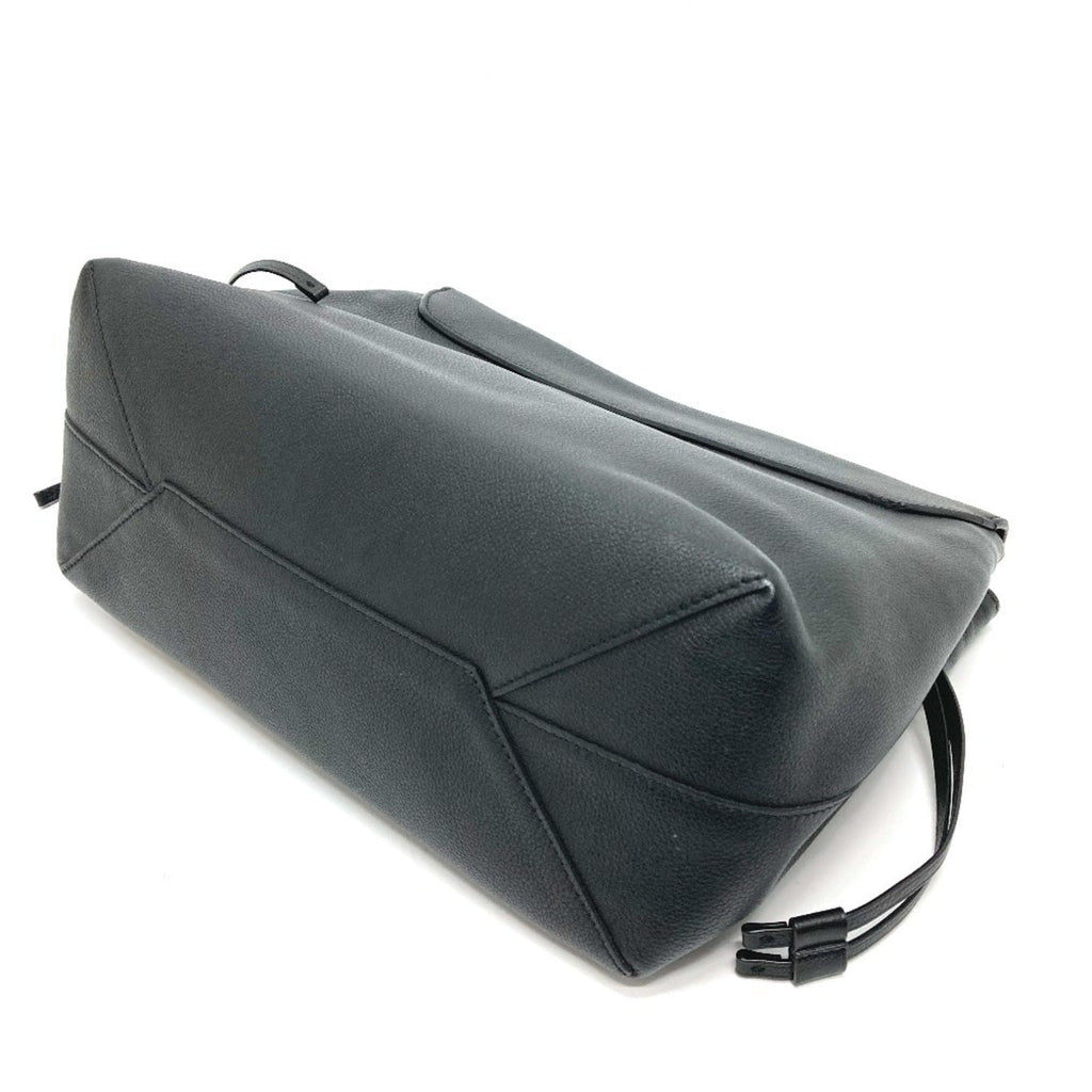 Louis Vuitton Black Leather Handbag Shoulder Bag