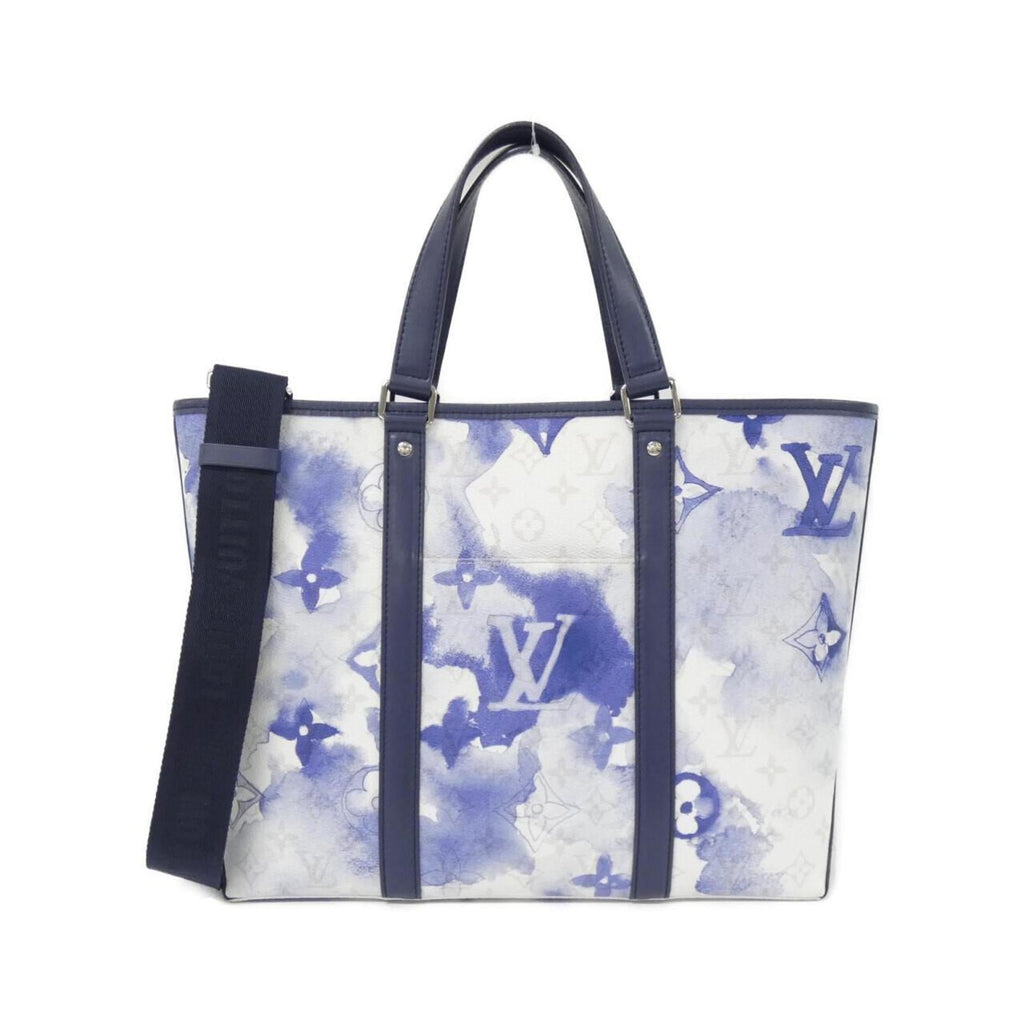 Louis Vuitton Blue Coated Canvas Handbag