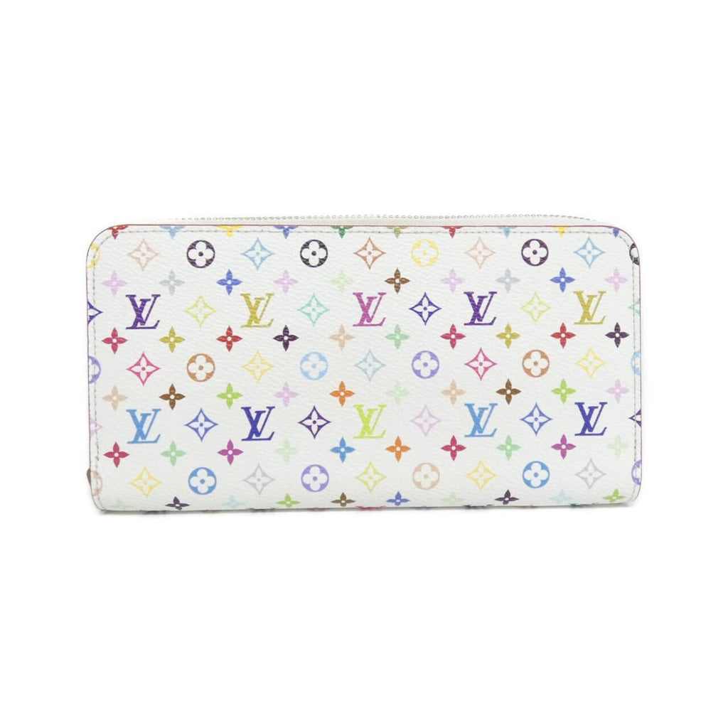 Louis Vuitton Multi-Color White Coated Canvas Long Wallet