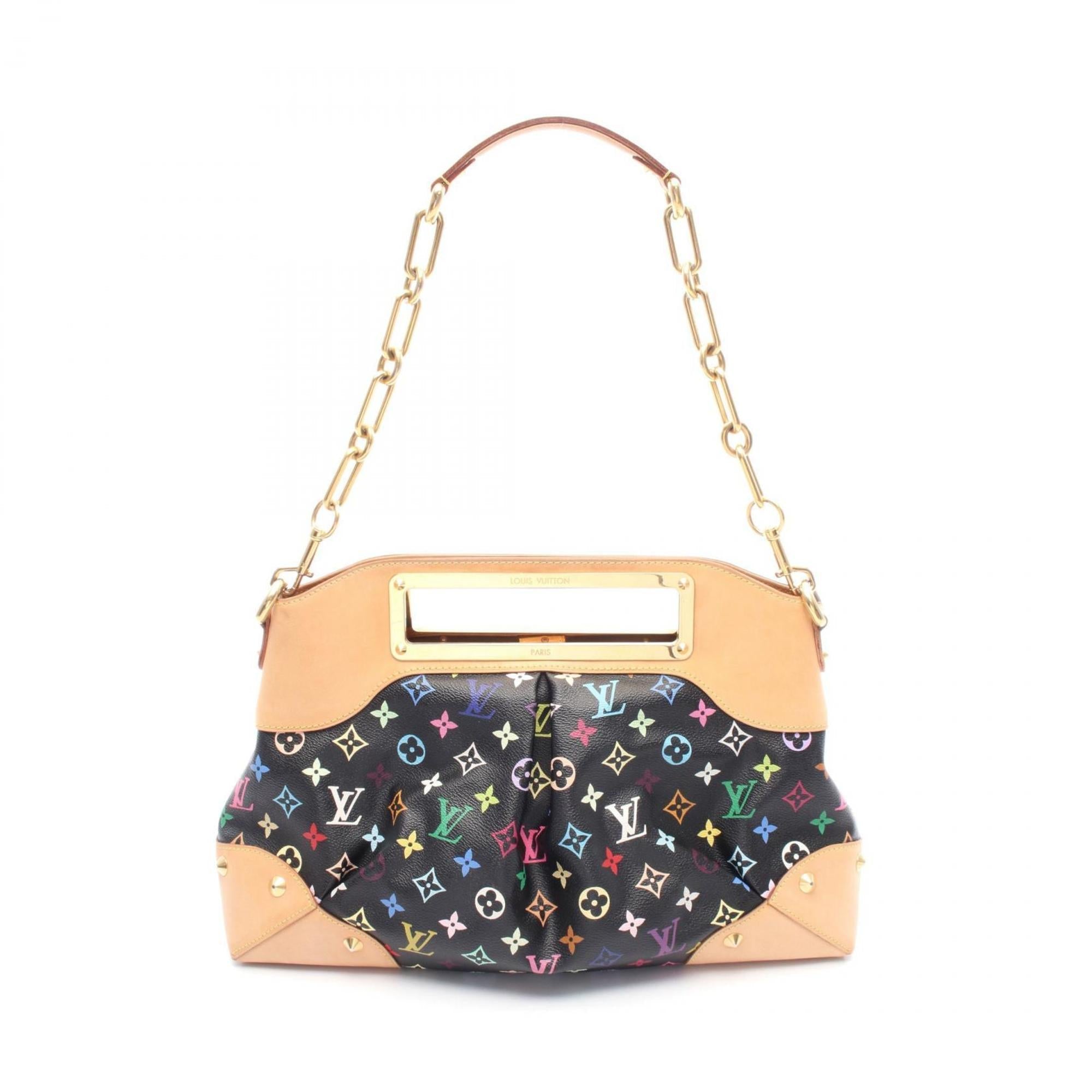 Louis Vuitton Black Noir Pvc Leather Handbag