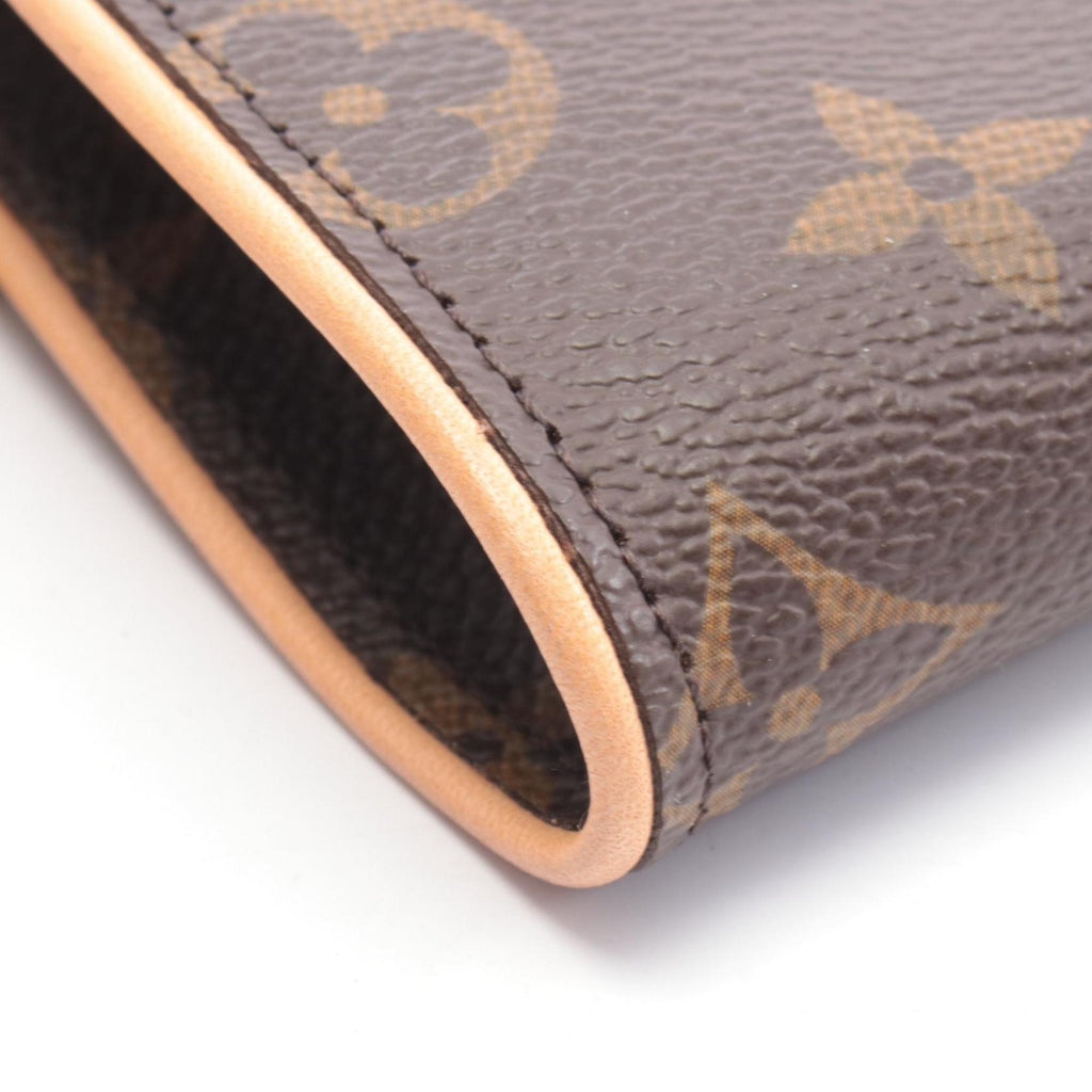 Louis Vuitton Brown Coated Canvas Leather Handbag