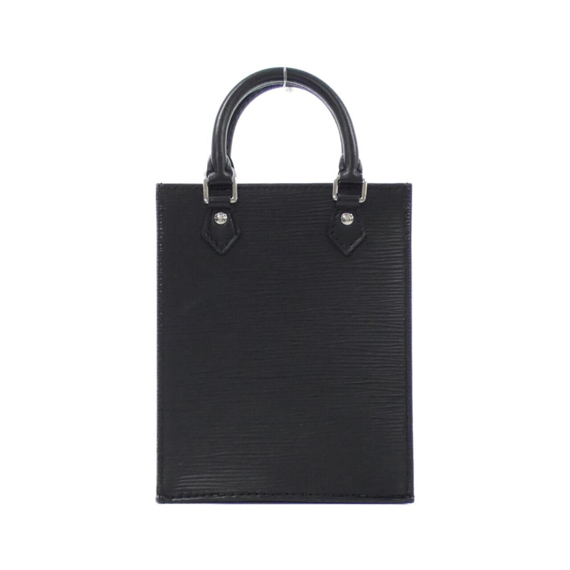 Louis Vuitton Black Leather Handbag