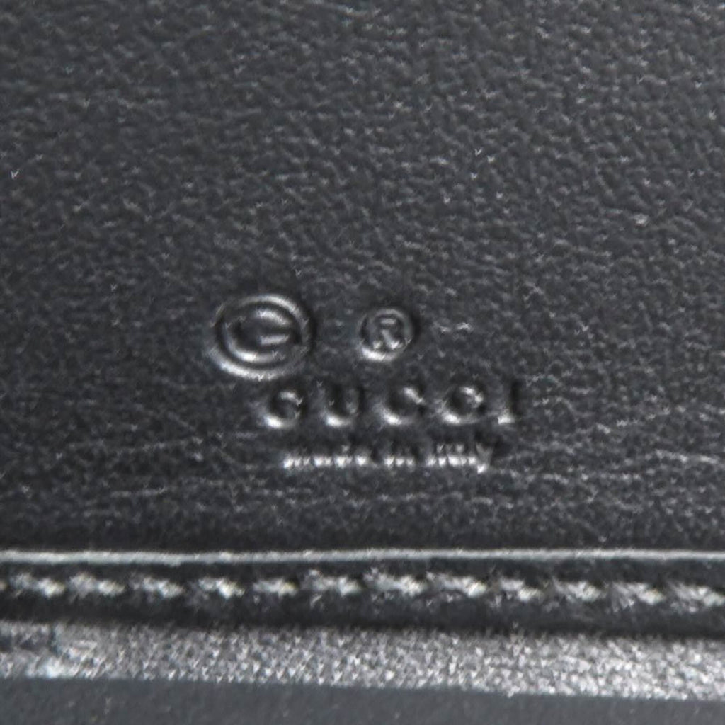 Gucci Black Leather Long Wallet (Bi-Fold) (Pre-Owned)