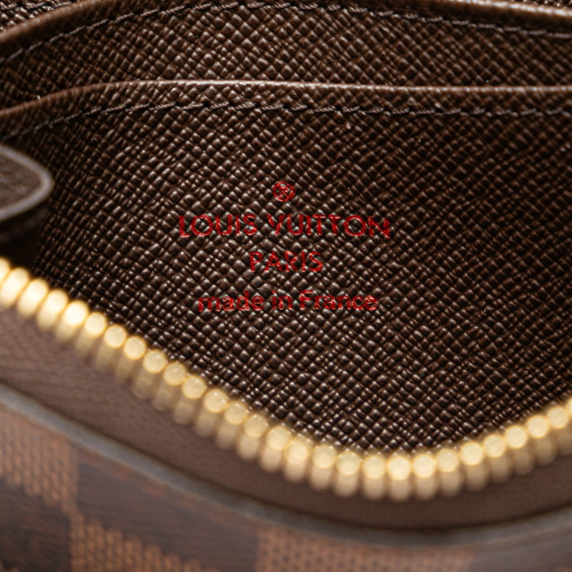 Louis Vuitton Brown Damier Canvas Pvc Leather Coin Purse/Coin Case
