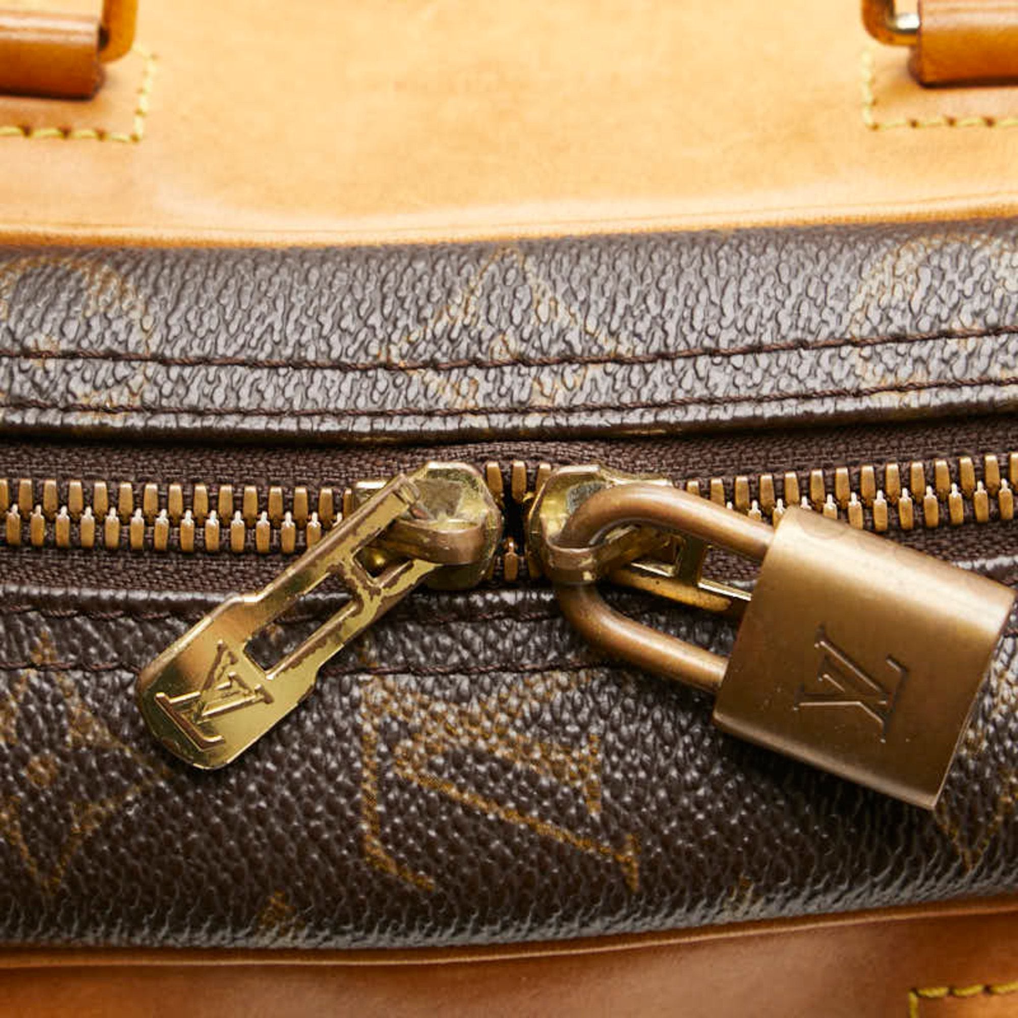 Louis Vuitton Monogram Brown Pvc Leather Handbag