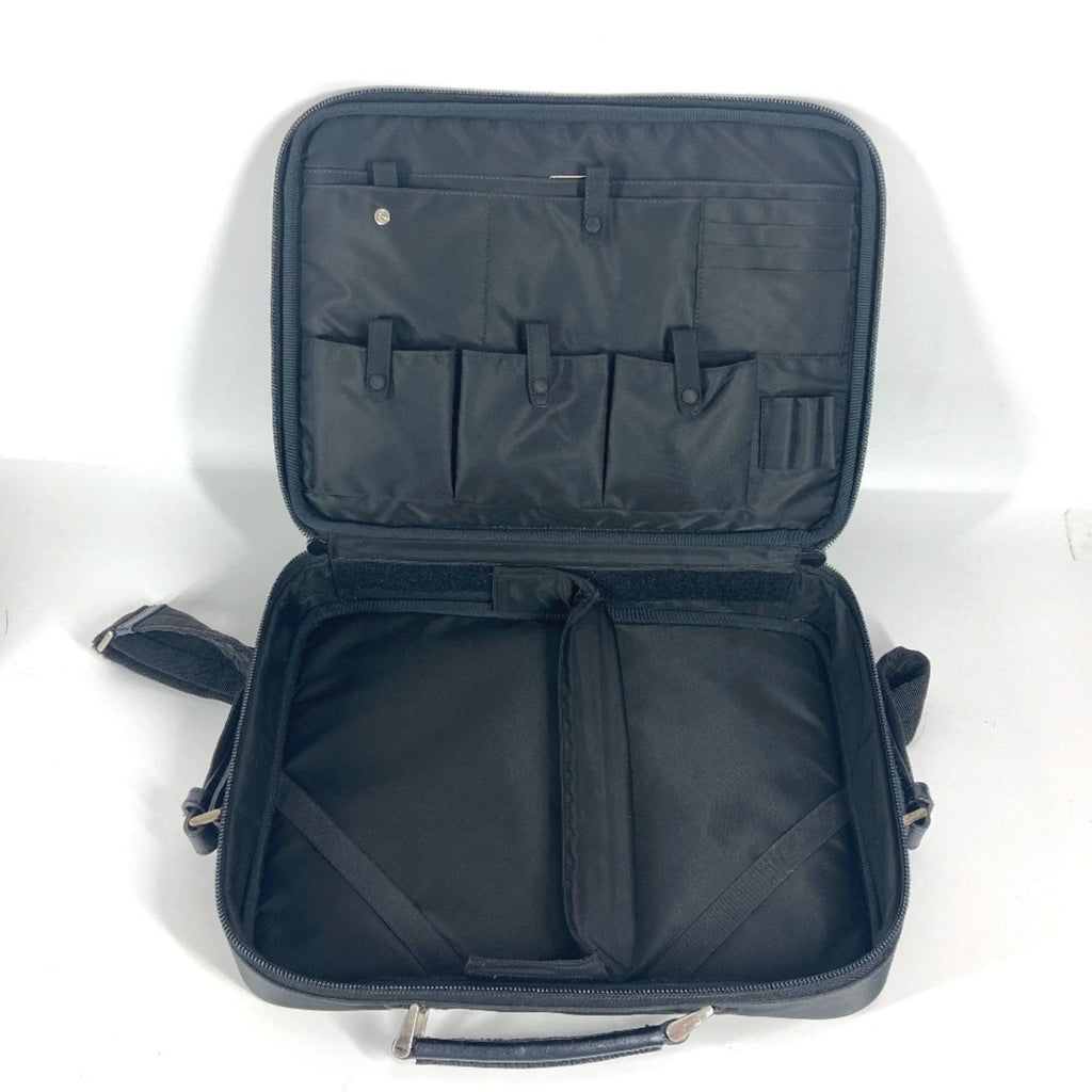Prada Black Leather Nylon Handbag Shoulder Bag