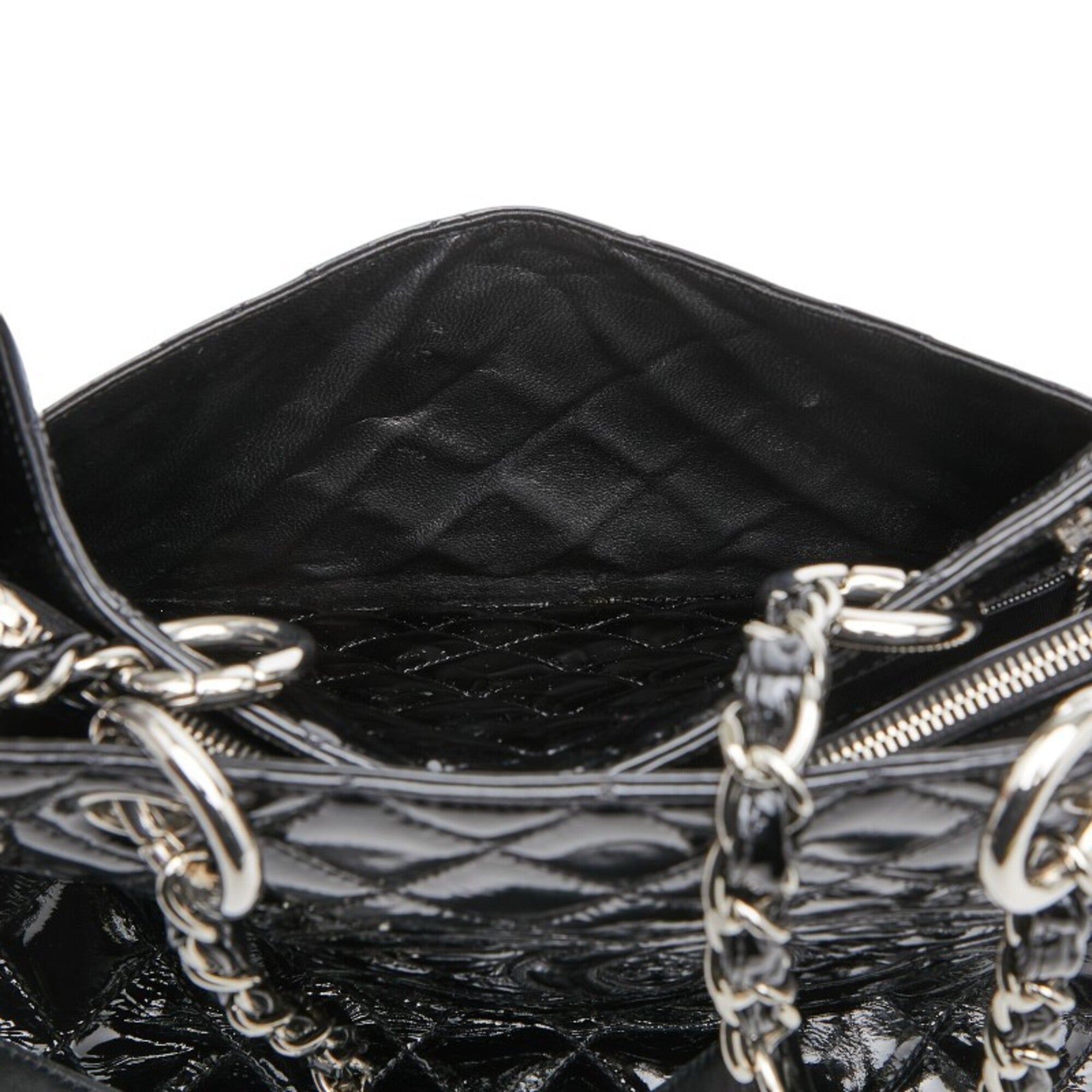 Chanel Black Patent Leather Shoulder Bag