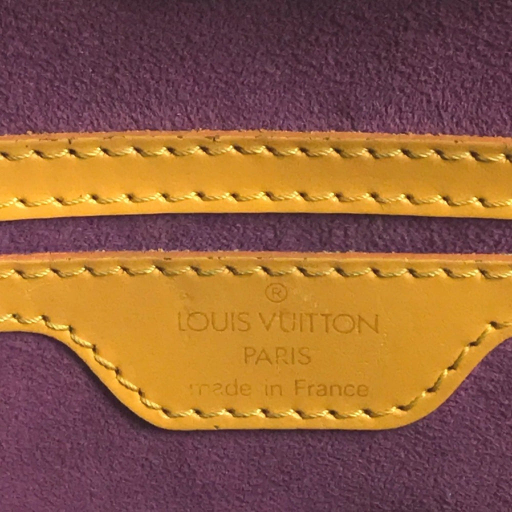 Louis Vuitton Yellow Epi Leather Handbag Tote Bag