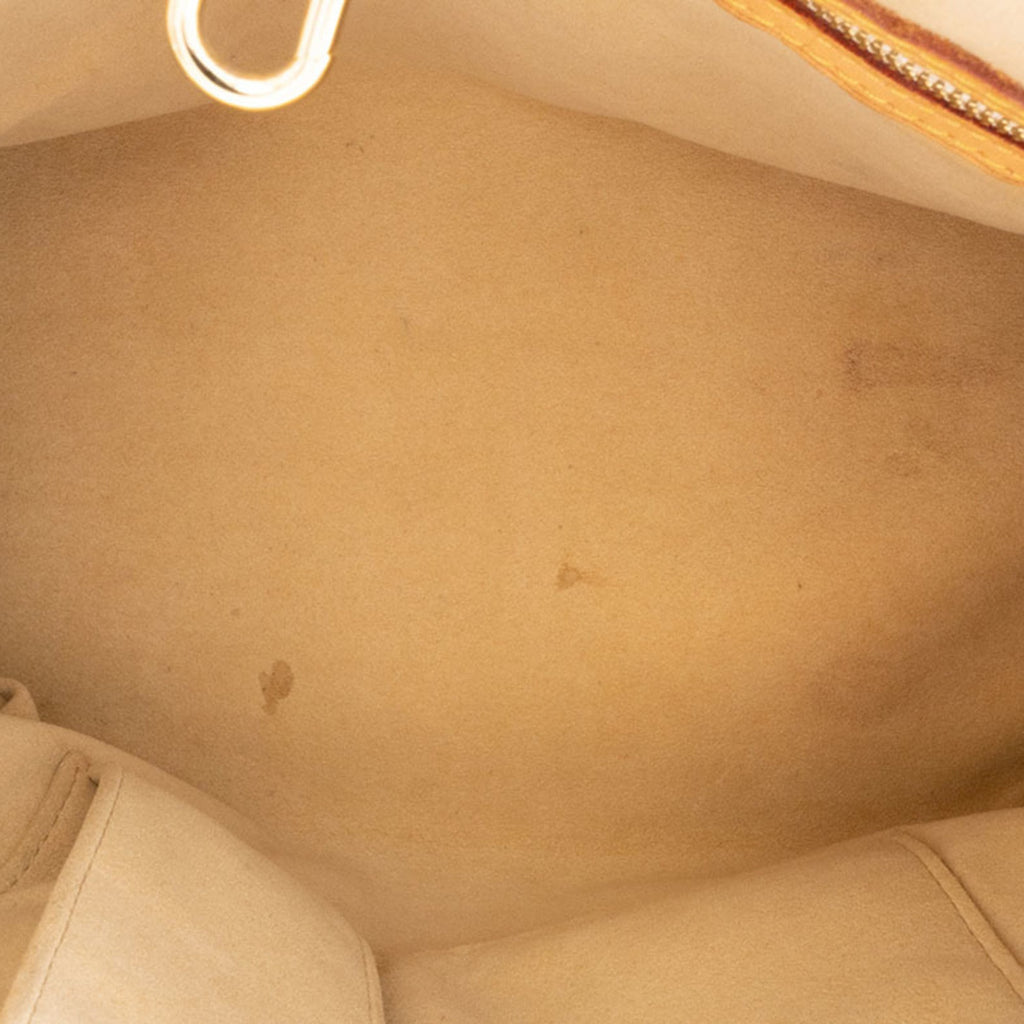 Louis Vuitton Beige Ivory White Canvas Damier Azur Handbag