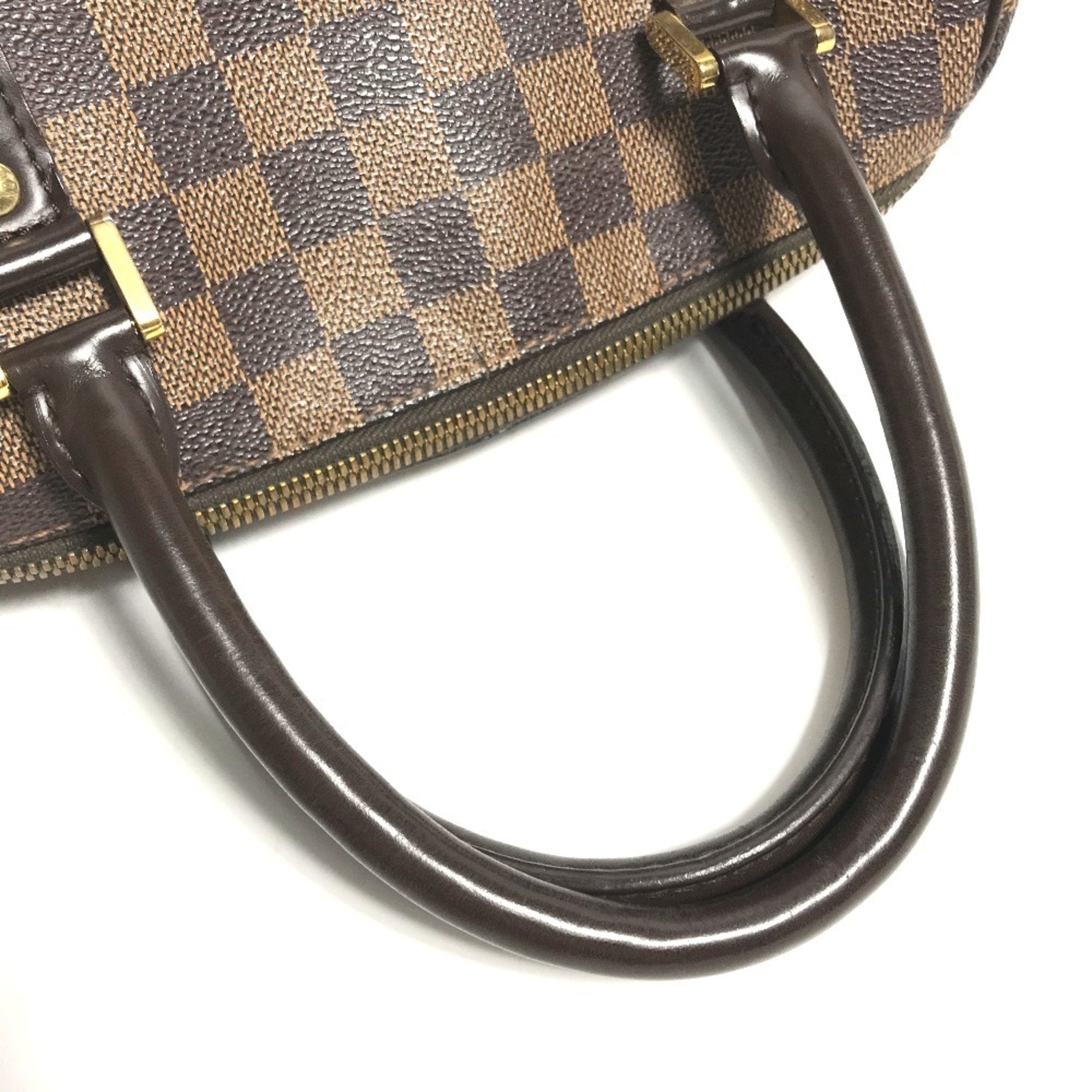 Louis Vuitton Brown Damier Canvas Ebene Damier Canvas Boston Bag Handbag