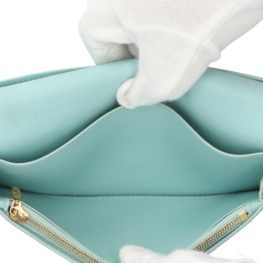 Louis Vuitton Beige Leather Long Wallet