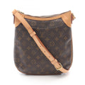 Louis Vuitton Brown Coated Canvas Leather Shoulder Bag