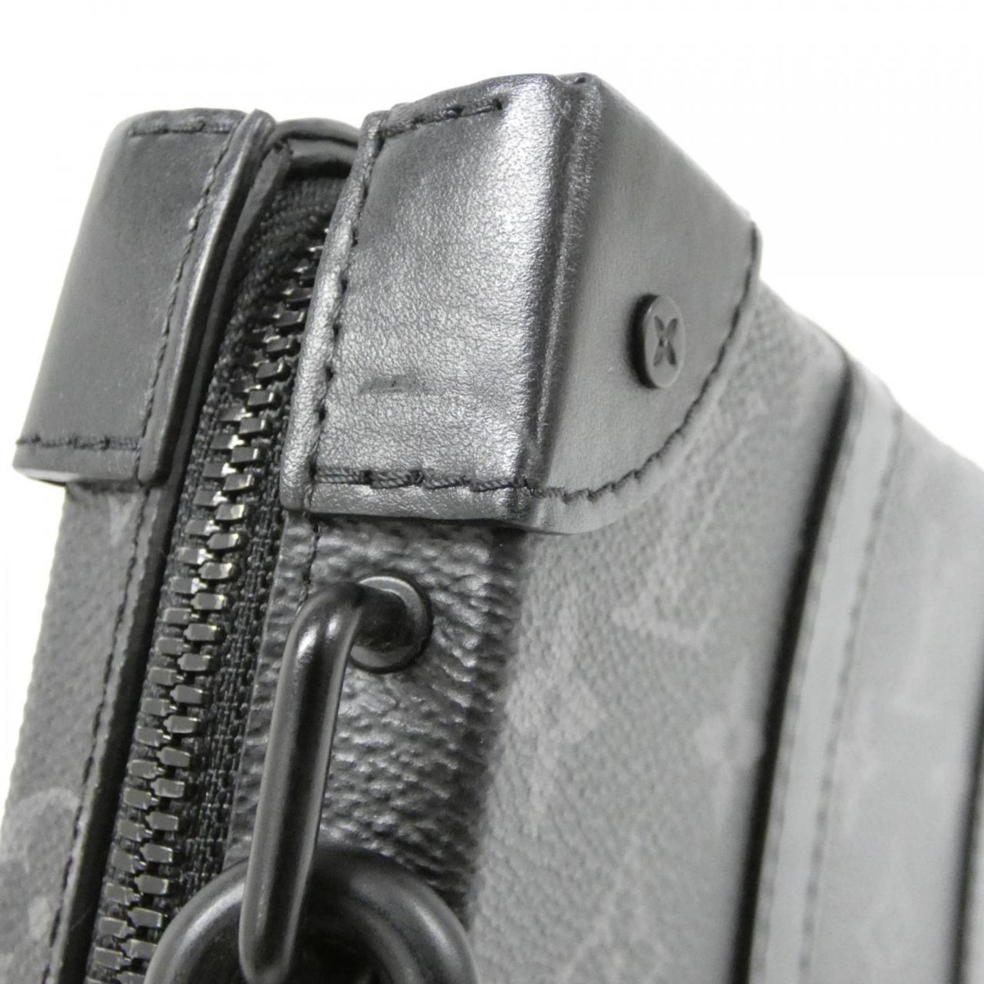 Louis Vuitton Black Coated Canvas Shoulder Bag