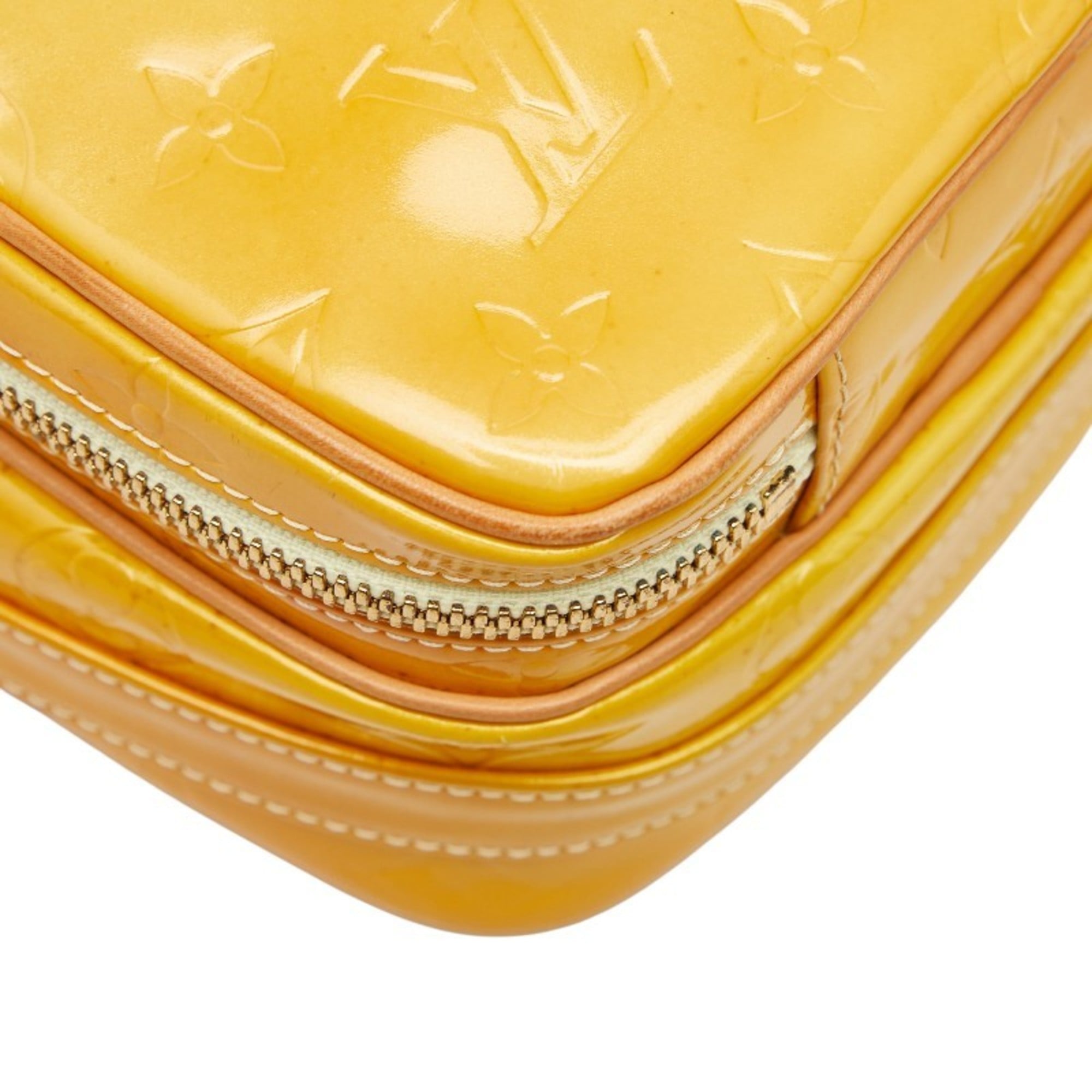 Louis Vuitton Yellow Patent Leather Shoulder Bag