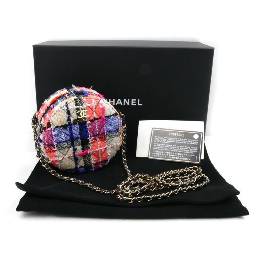 Chanel Multi-Color Tweed Shoulder Bag