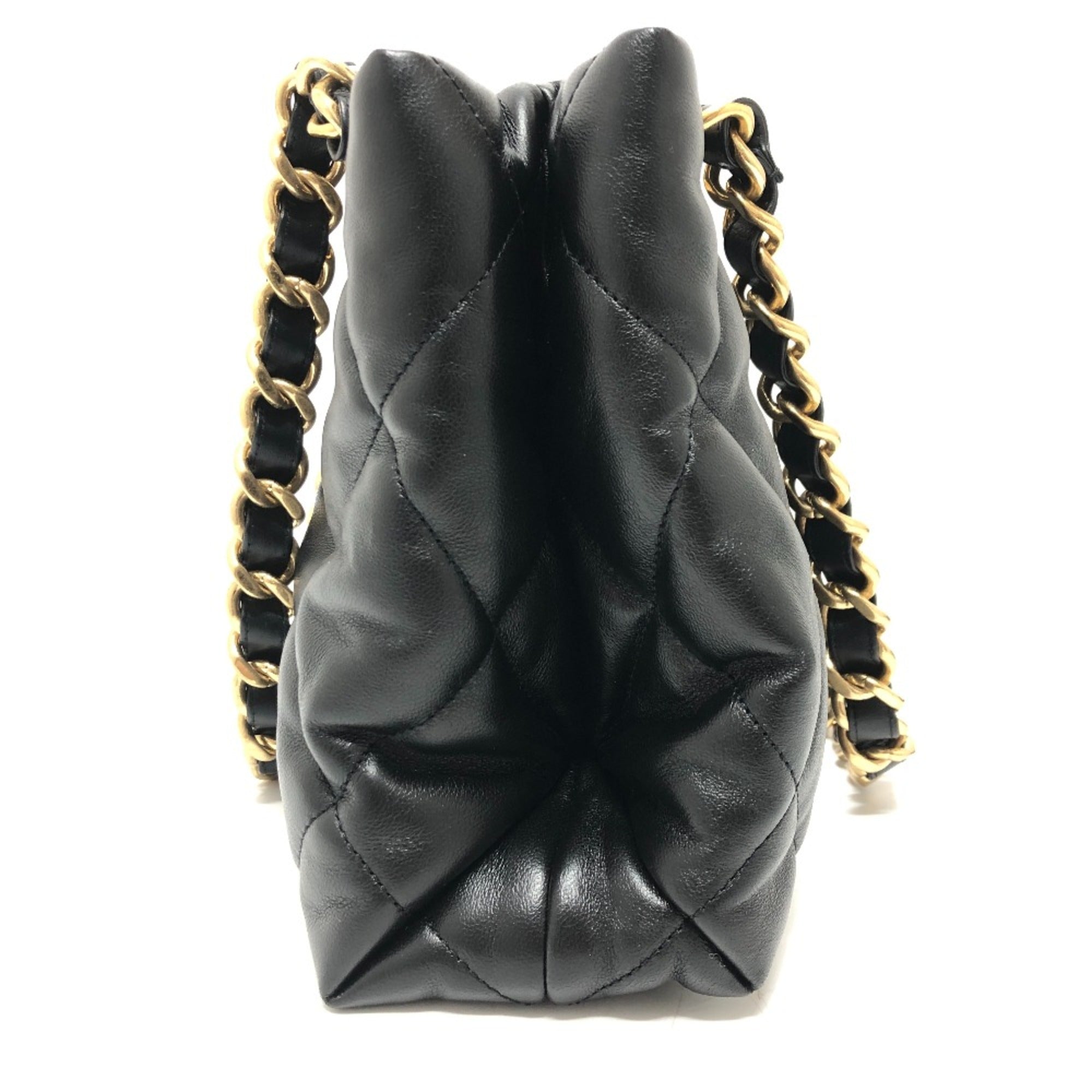 Chanel Black Leather Shoulder Bag
