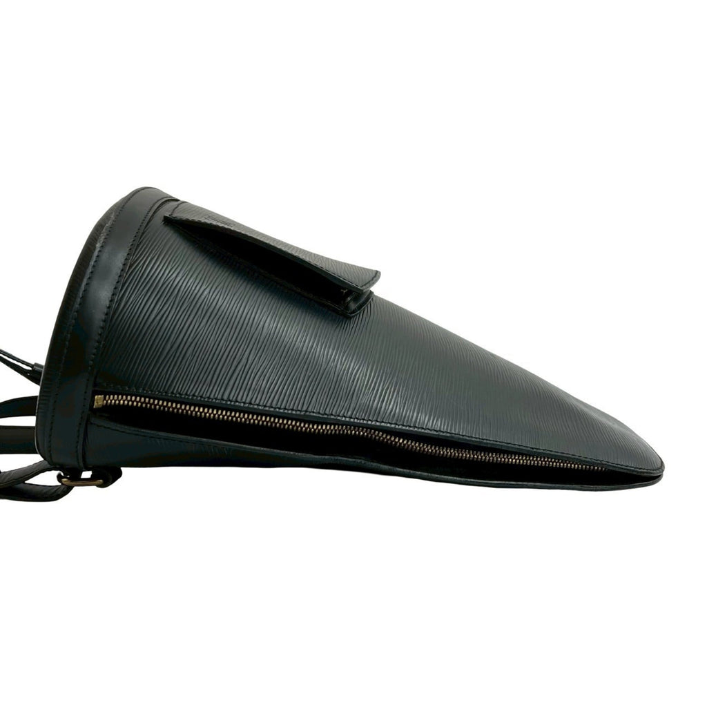 Louis Vuitton Black Leather Backpack