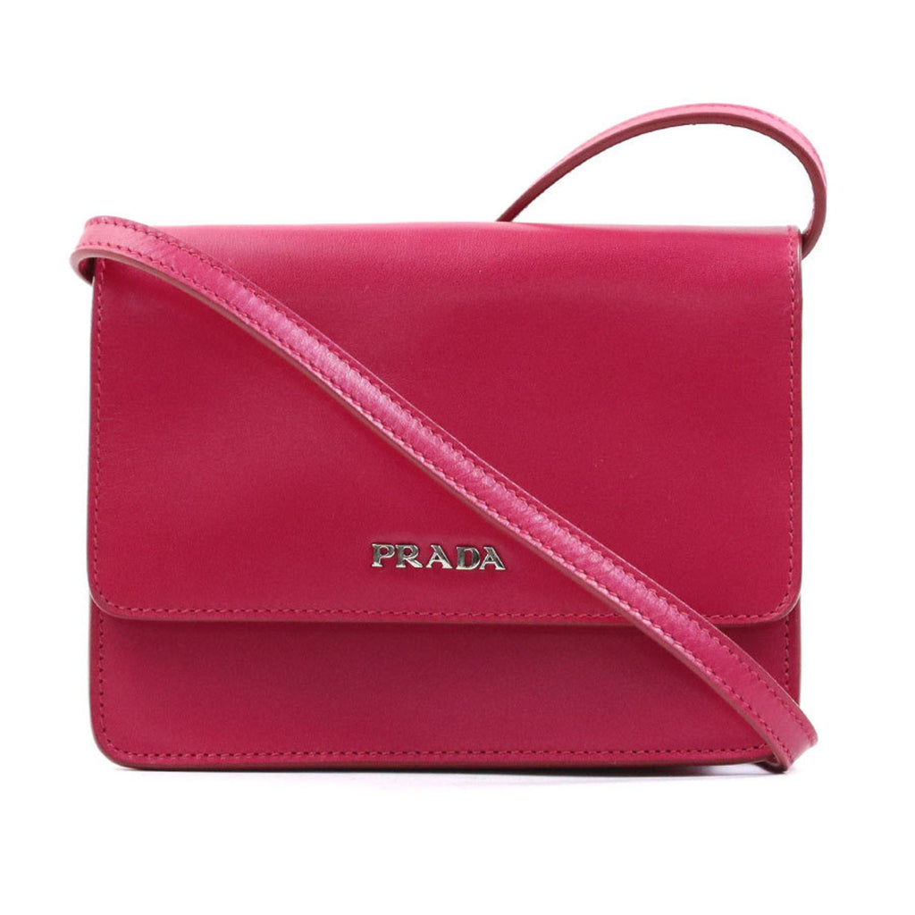 Prada Pink Leather Shoulder Bag