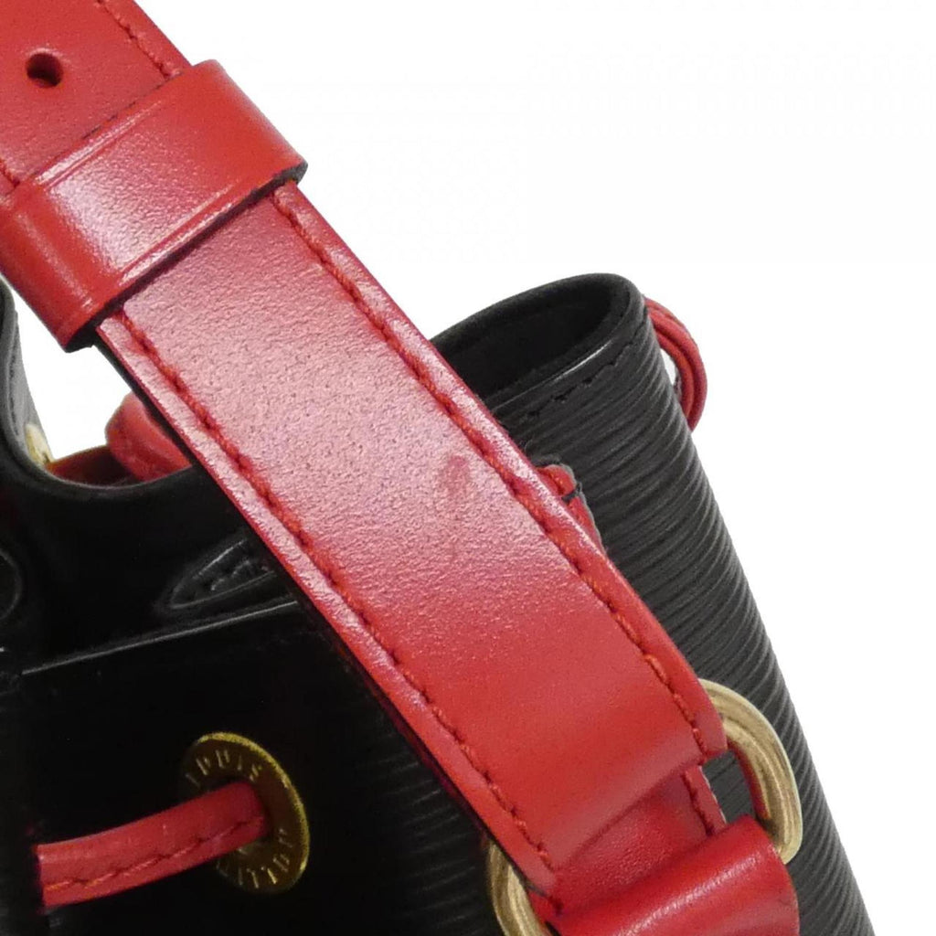 Louis Vuitton Black Red Color Leather Shoulder Bag
