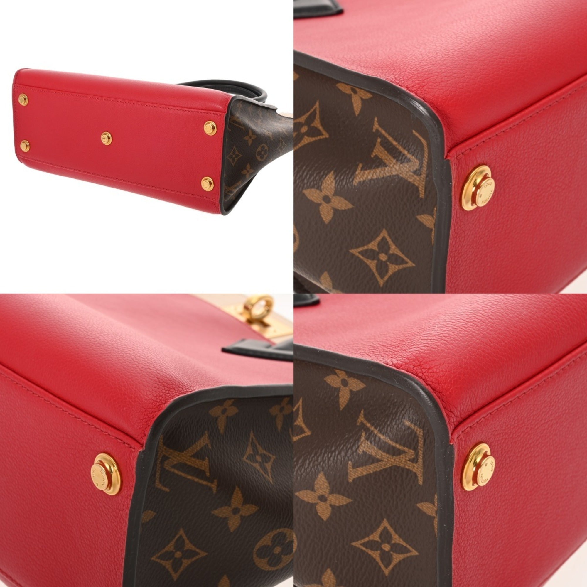 Louis Vuitton Monogram Rouge Monogram Leather Tote Bag