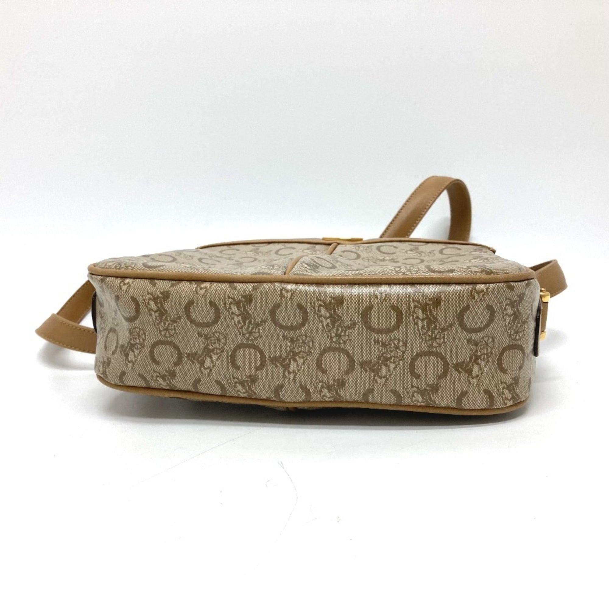 Celine Macadam Beige Pvc Leather Shoulder Bag