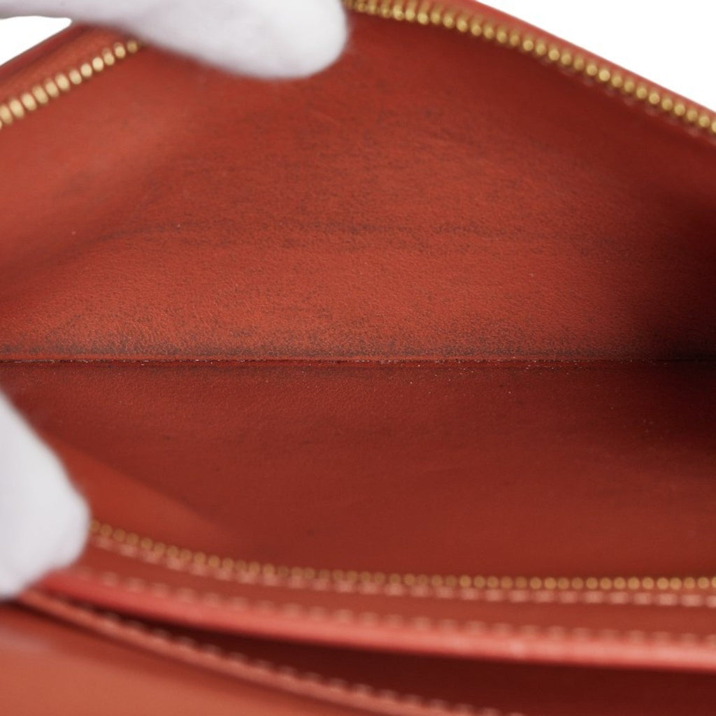 Celine Gray Pink Leather Long Wallet (Bi-Fold)