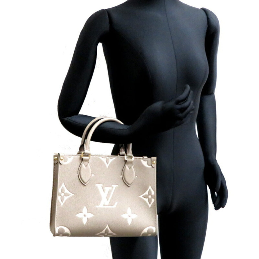 Louis Vuitton Cream Tourterelle Monogram Empreinte Handbag