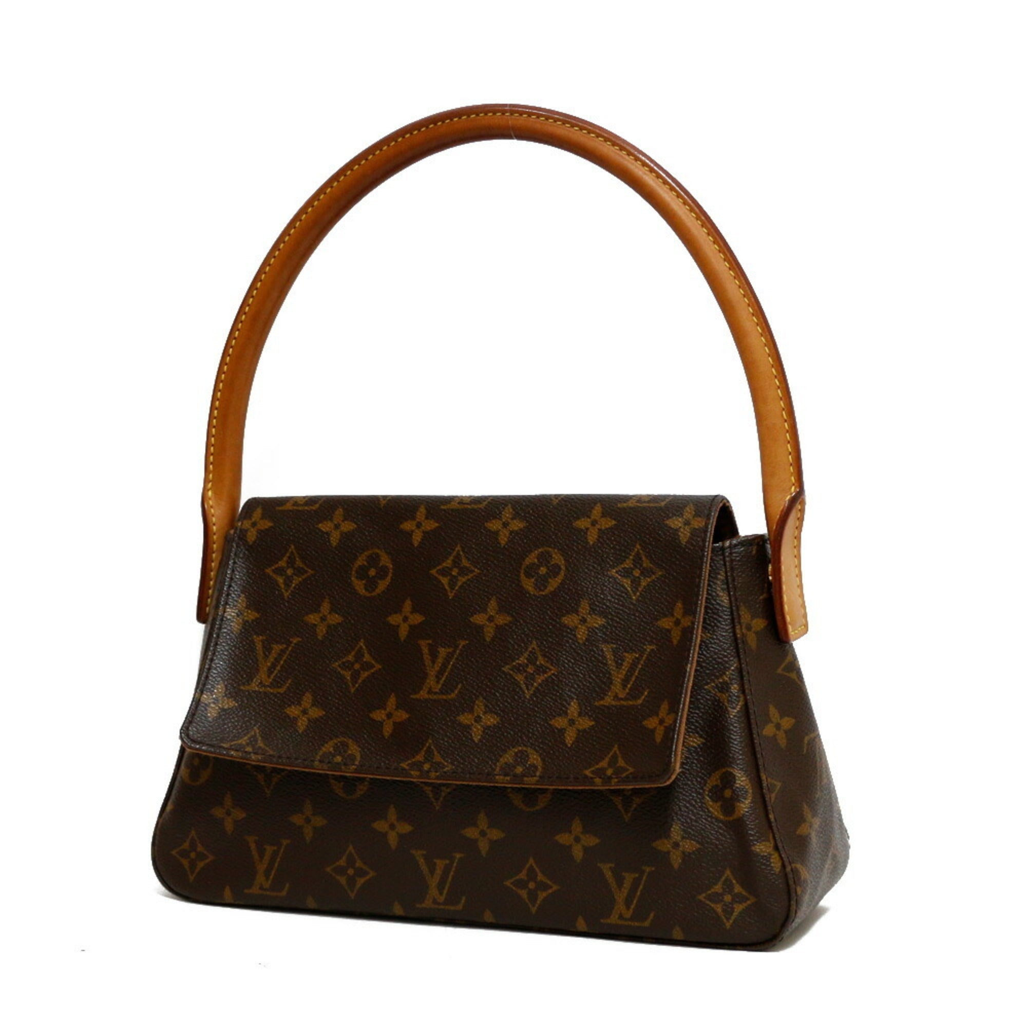 Louis Vuitton Handbag Monogram Mini Looping Br Women's Leather