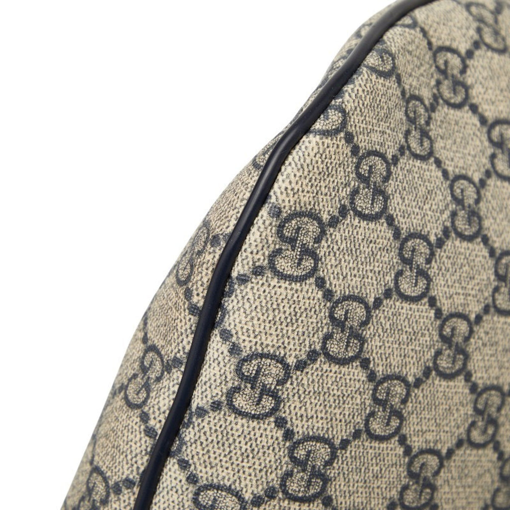 Gucci Beige Navy Pvc Leather Sling Bag (Pre-Owned)