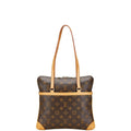 Louis Vuitton Brown Pvc Leather Handbag Shoulder Bag