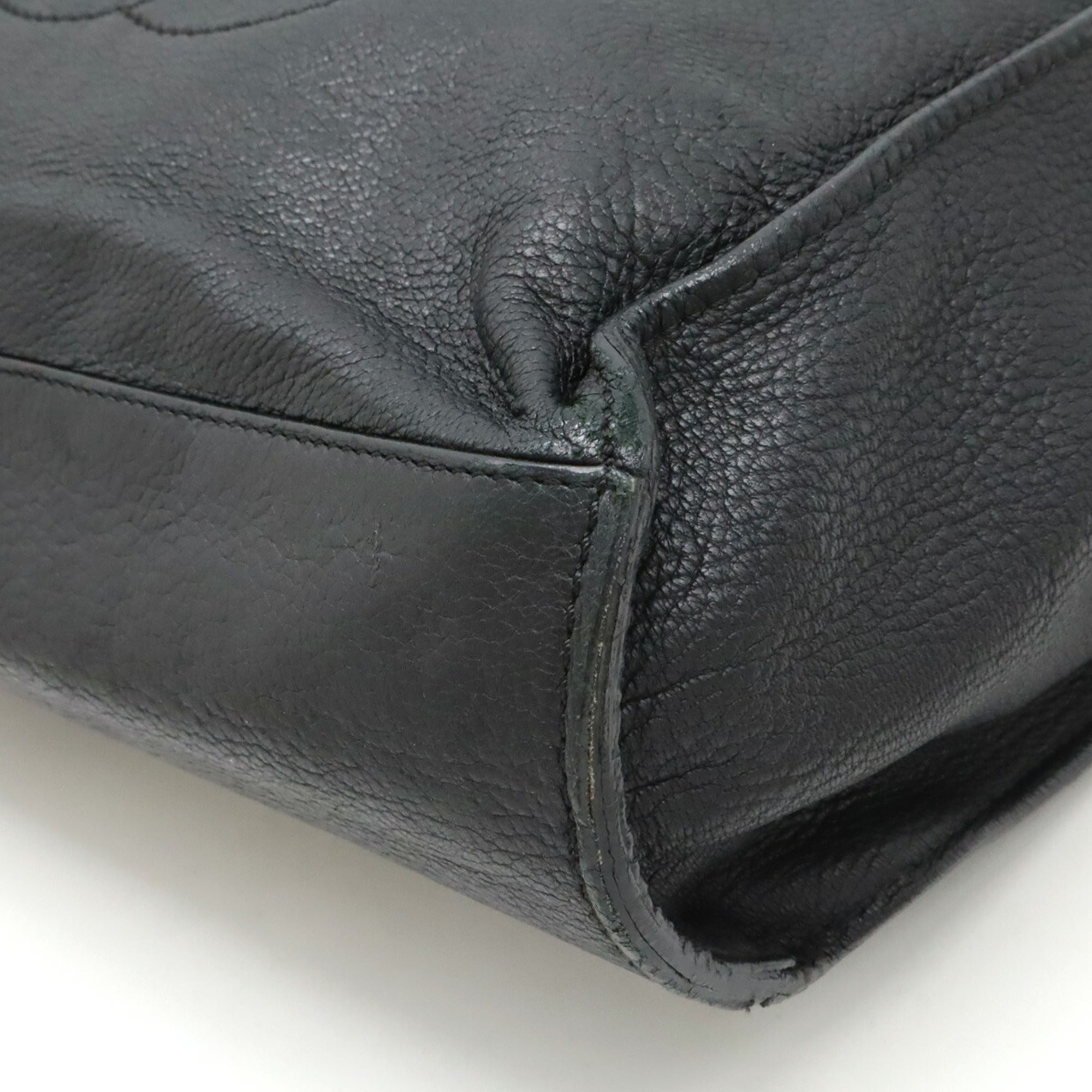 Chanel Black Leather Shoulder Bag Tote Bag