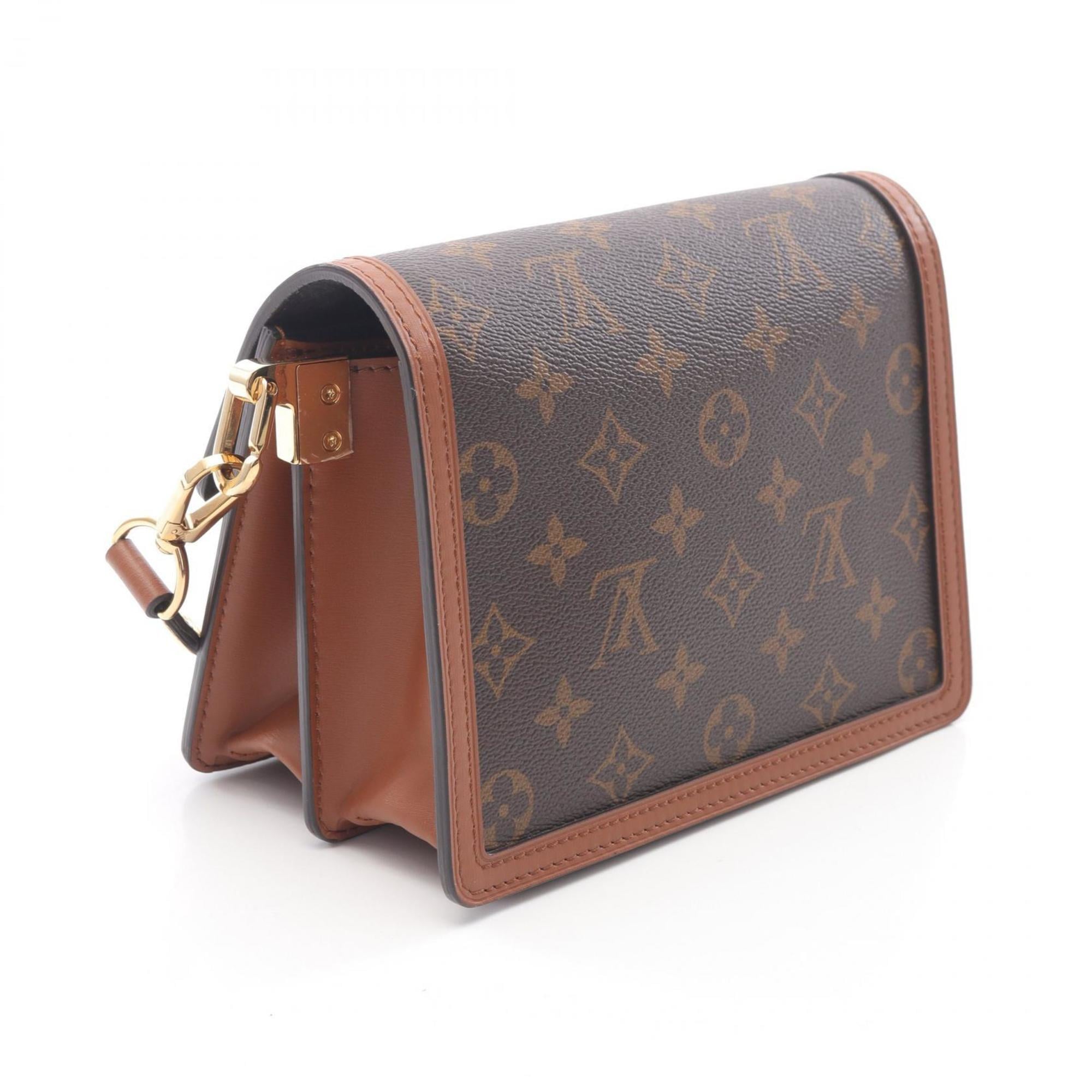 Louis Vuitton Beige Brown Monogram Reverse Coated Canvas Shoulder Bag